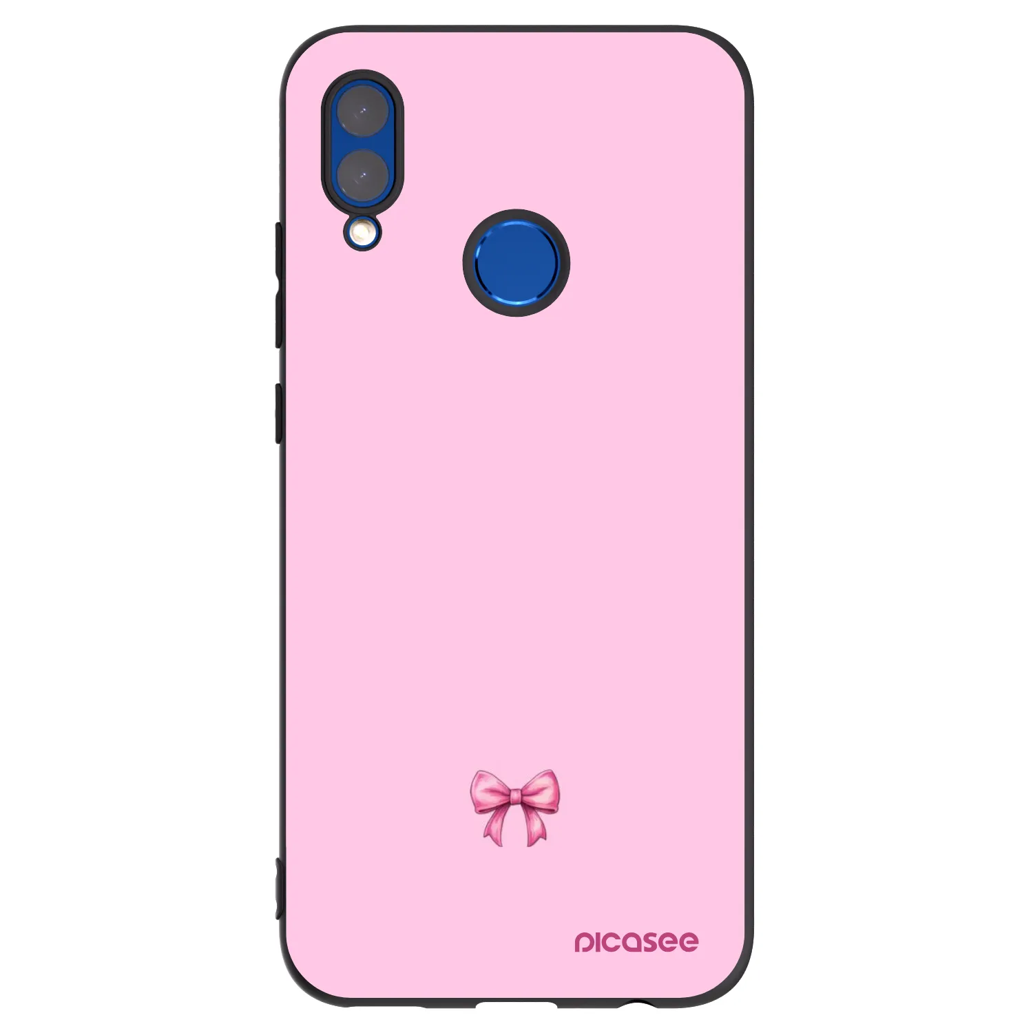 Picasee fekete szilikon tok az alábbi mobiltelefonokra Huawei P Smart 2019 - Blush bow
