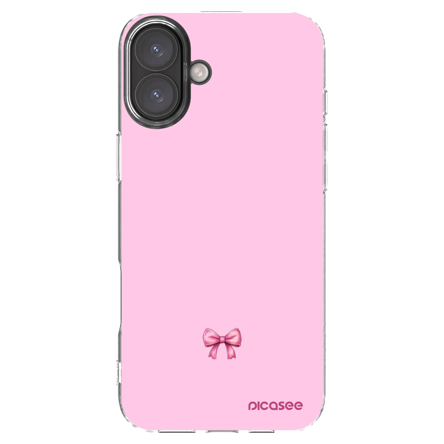 Picasee átlátszó szilikon tok az alábbi mobiltelefonokra Apple iPhone 16 Plus - Blush bow