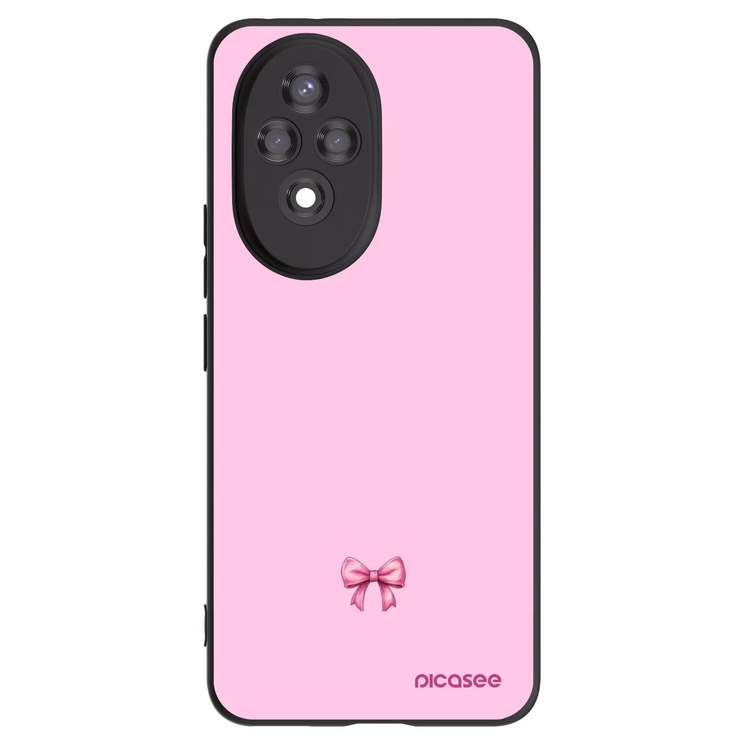 Picasee fekete szilikon tok az alábbi mobiltelefonokra Honor 200 5G - Blush bow