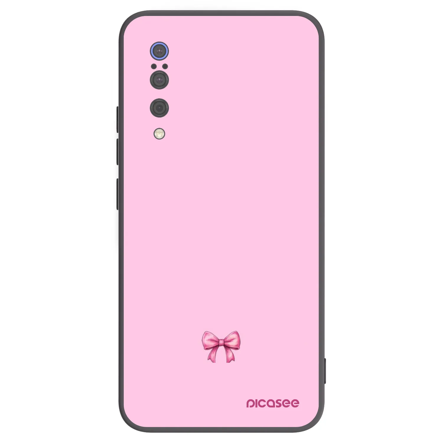 Picasee fekete szilikon tok az alábbi mobiltelefonokra Xiaomi Mi 9 - Blush bow
