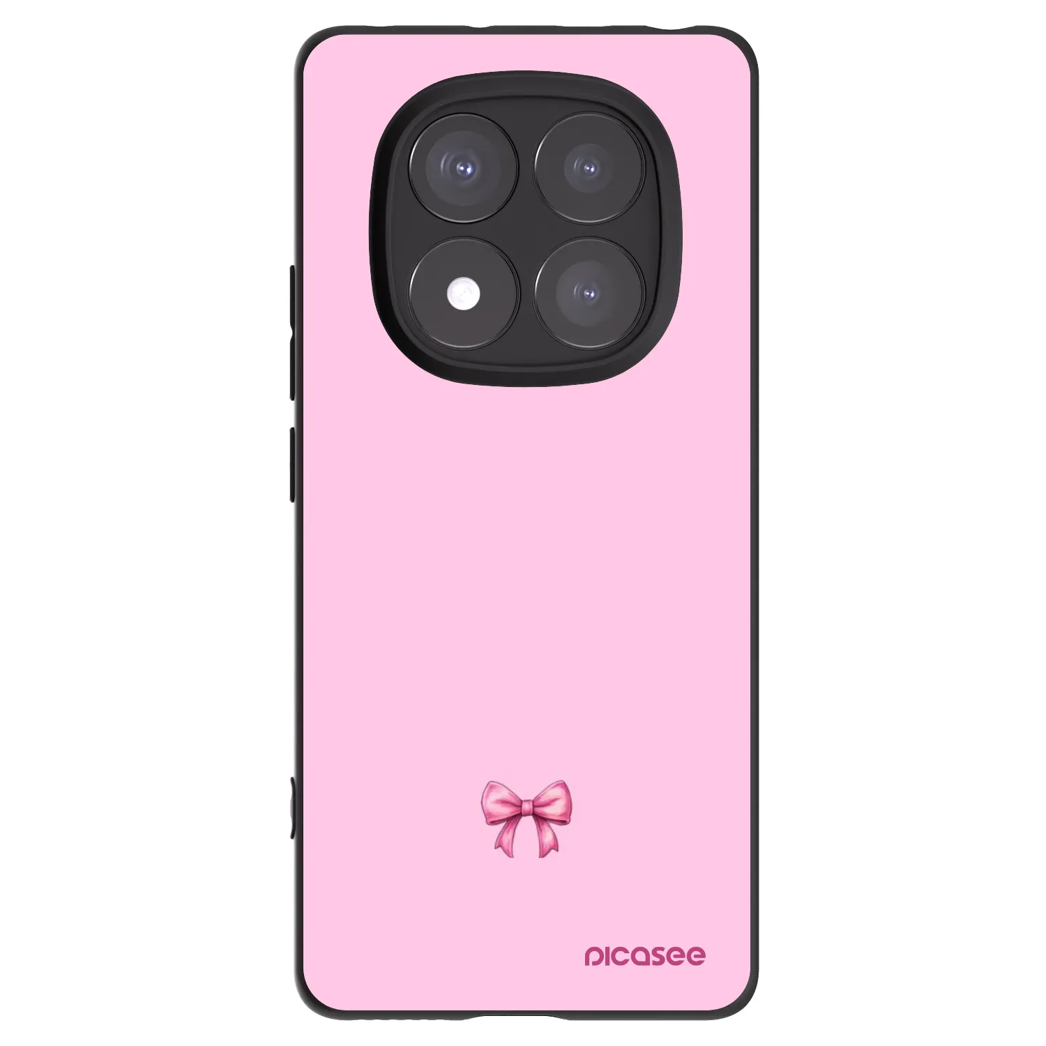 Picasee fekete szilikon tok az alábbi mobiltelefonokra Xiaomi Redmi Note 14 Pro 5G - Blush bow