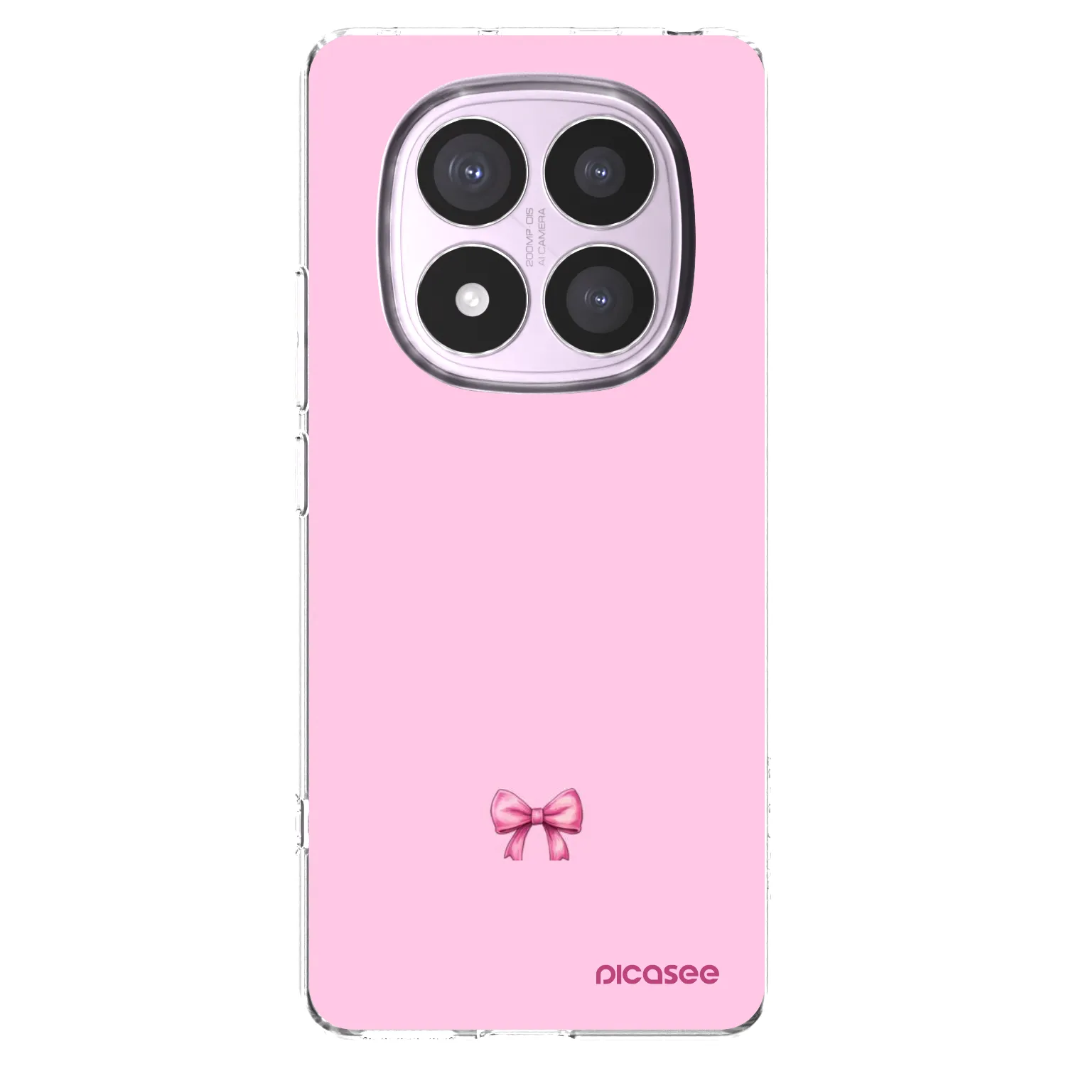 Picasee átlátszó szilikon tok az alábbi mobiltelefonokra Xiaomi Redmi Note 14 Pro 5G - Blush bow