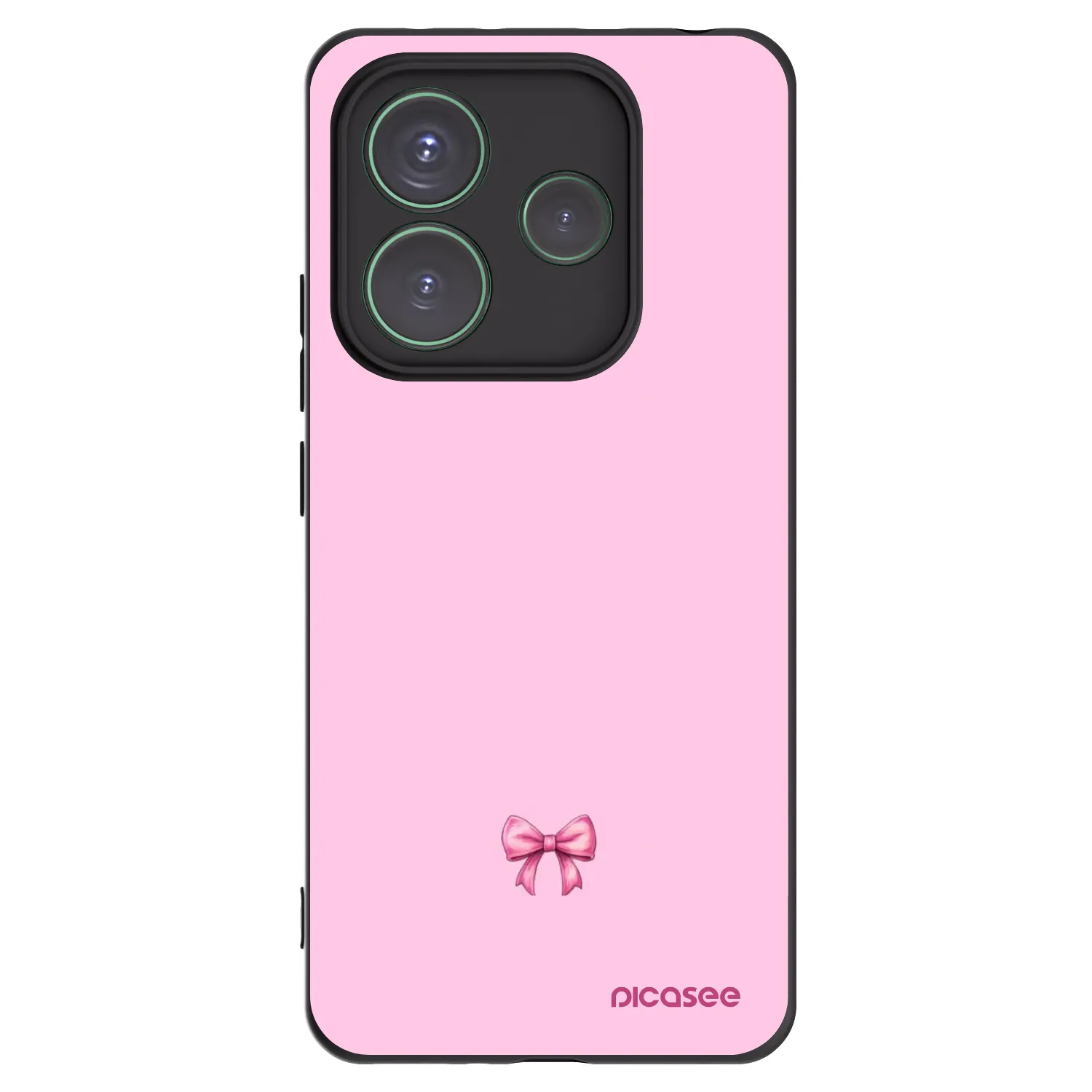 Picasee fekete szilikon tok az alábbi mobiltelefonokra Xiaomi Redmi Note 14 5G - Blush bow