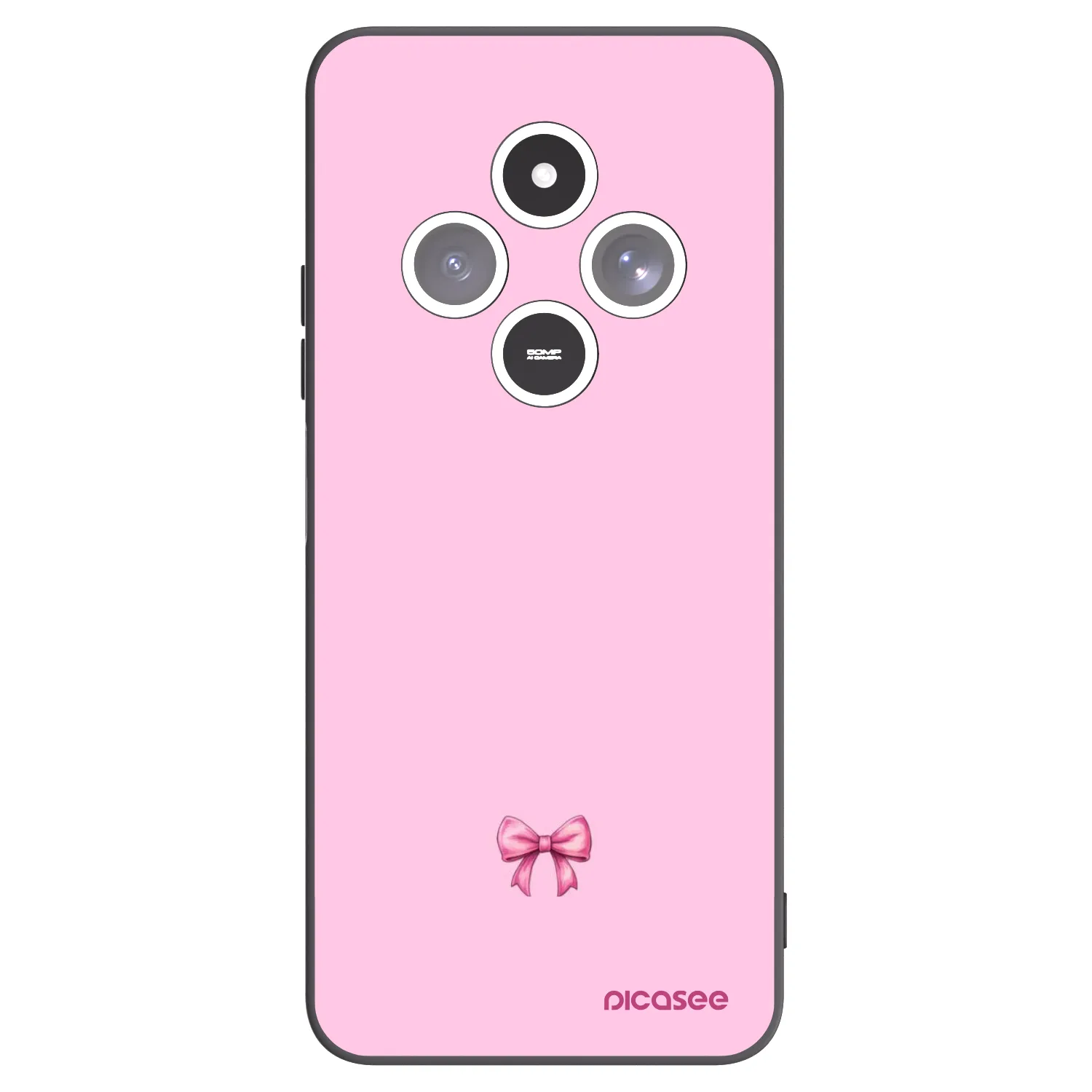 Picasee fekete szilikon tok az alábbi mobiltelefonokra Xiaomi Redmi 14C - Blush bow