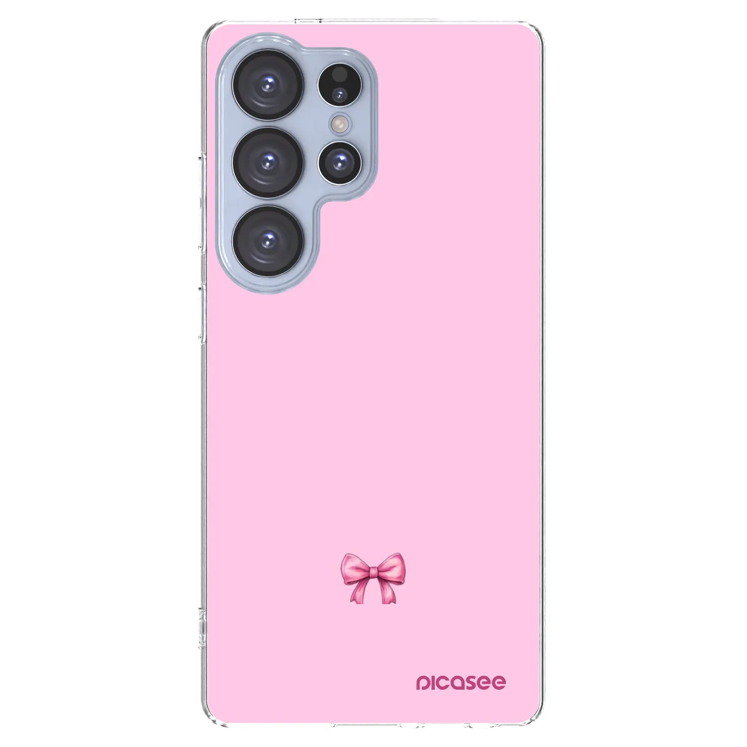 Picasee átlátszó szilikon tok az alábbi mobiltelefonokra Samsung Galaxy S25 Ultra 5G - Blush bow