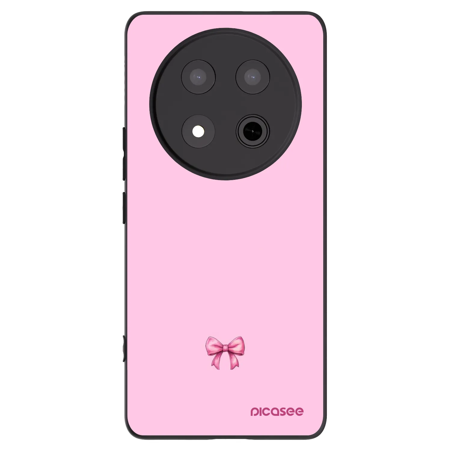 Picasee fekete szilikon tok az alábbi mobiltelefonokra Honor Magic7 Lite 5G - Blush bow