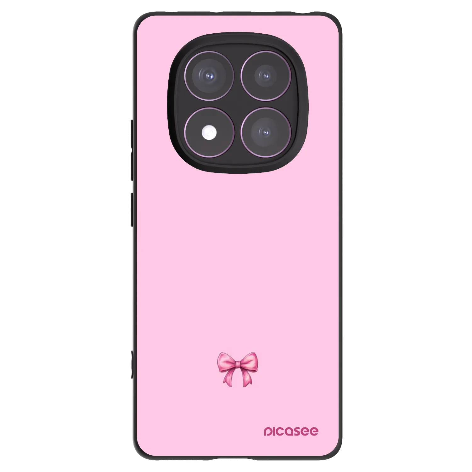 Picasee fekete szilikon tok az alábbi mobiltelefonokra Xiaomi Redmi Note 14 Pro 4G - Blush bow