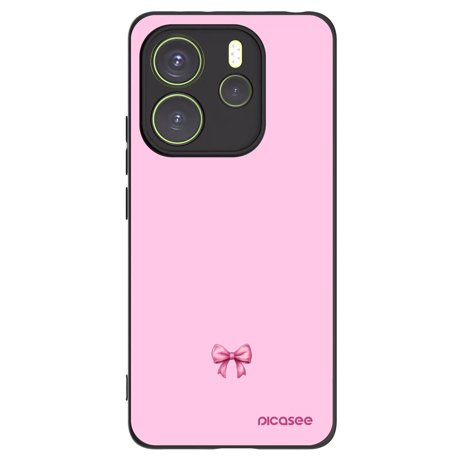 Picasee fekete szilikon tok az alábbi mobiltelefonokra Xiaomi Redmi Note 14 4G - Blush bow