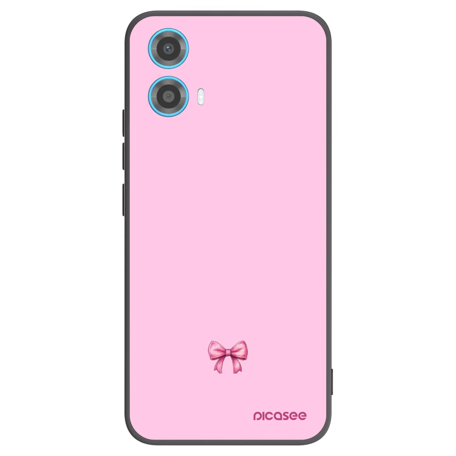 Picasee fekete szilikon tok az alábbi mobiltelefonokra Motorola Moto G34 5G - Blush bow