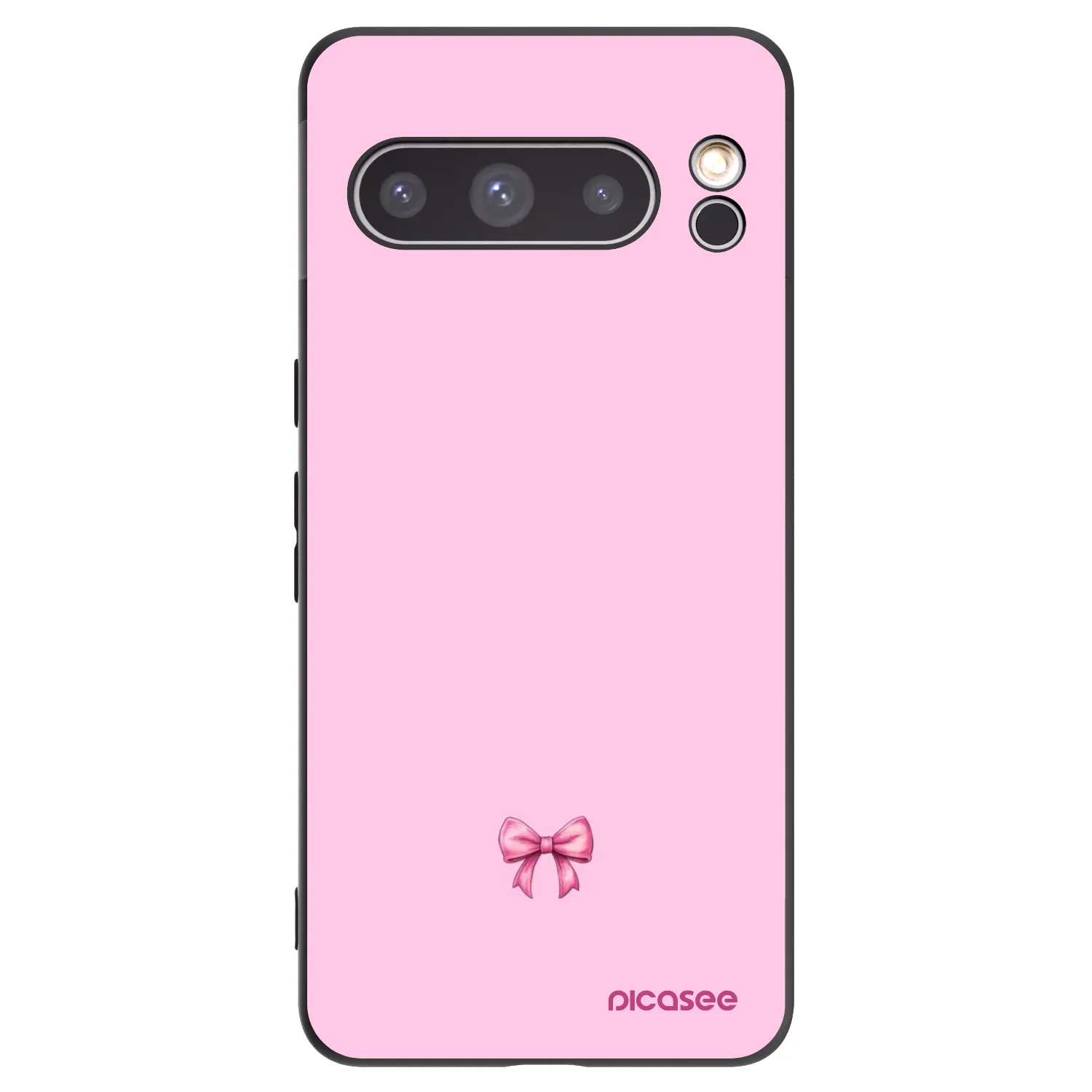 Picasee fekete szilikon tok az alábbi mobiltelefonokra Google Pixel 8 Pro - Blush bow