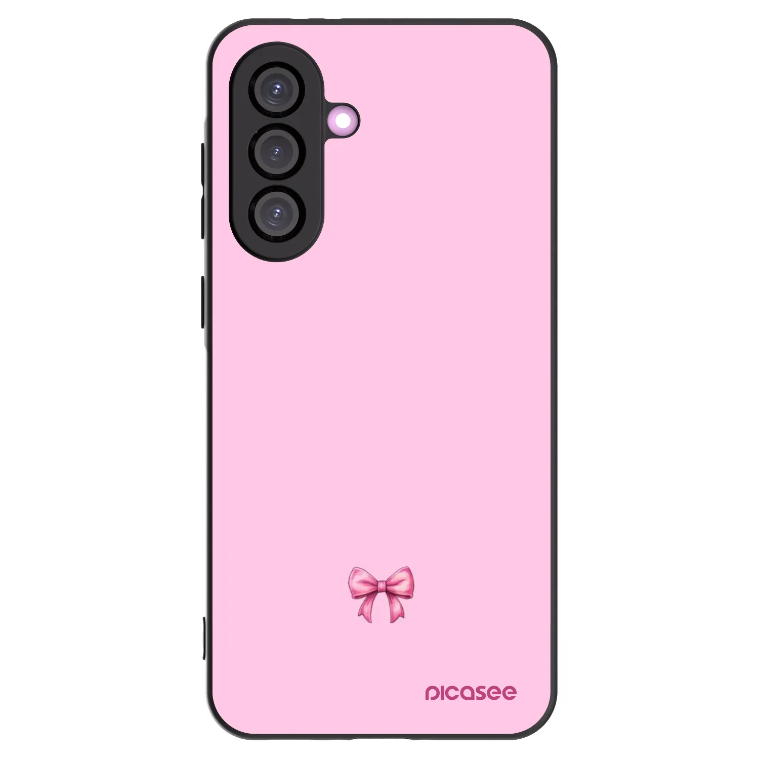 Picasee fekete szilikon tok az alábbi mobiltelefonokra Samsung Galaxy A56 5G A566B - Blush bow