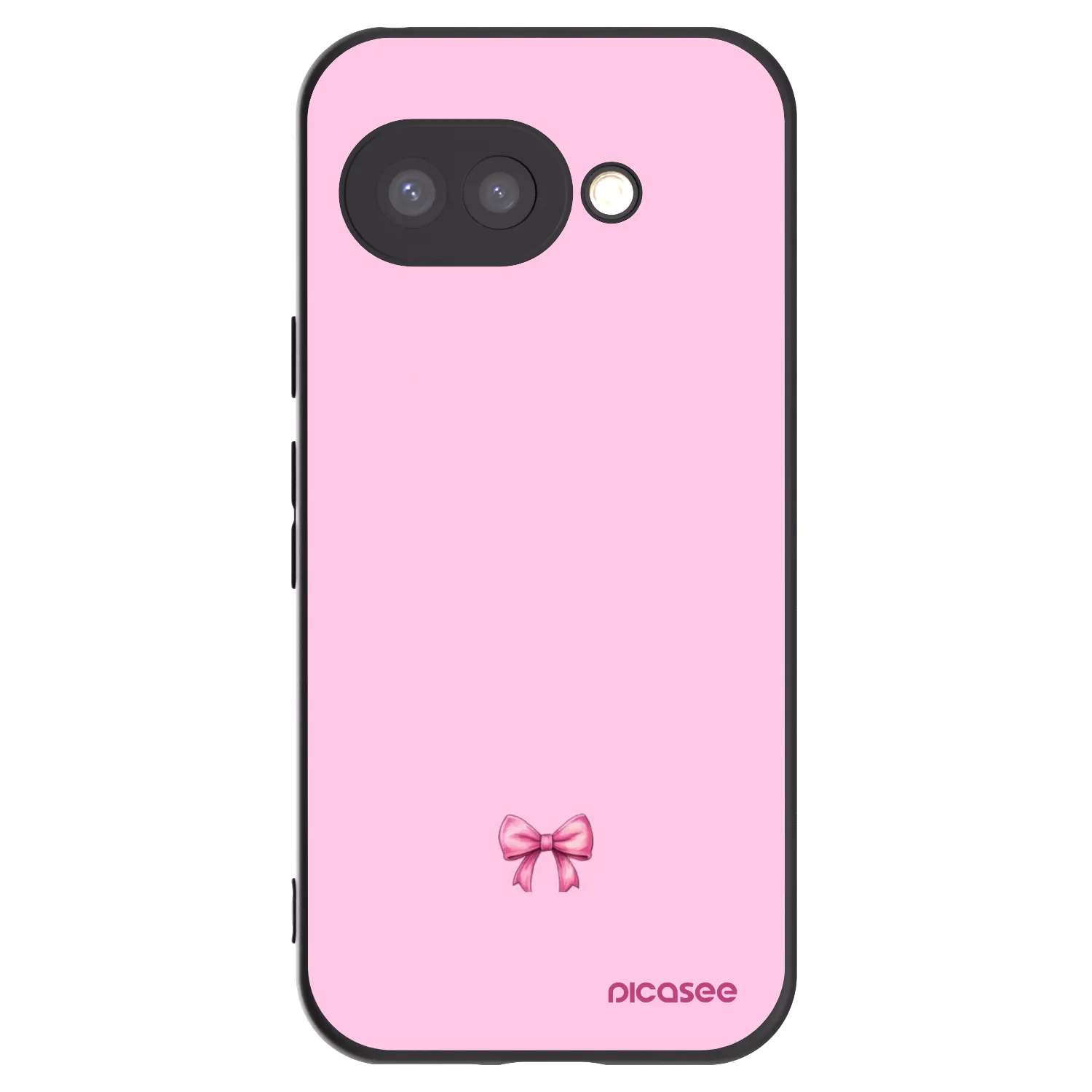 Picasee fekete szilikon tok az alábbi mobiltelefonokra Google Pixel 9a - Blush bow