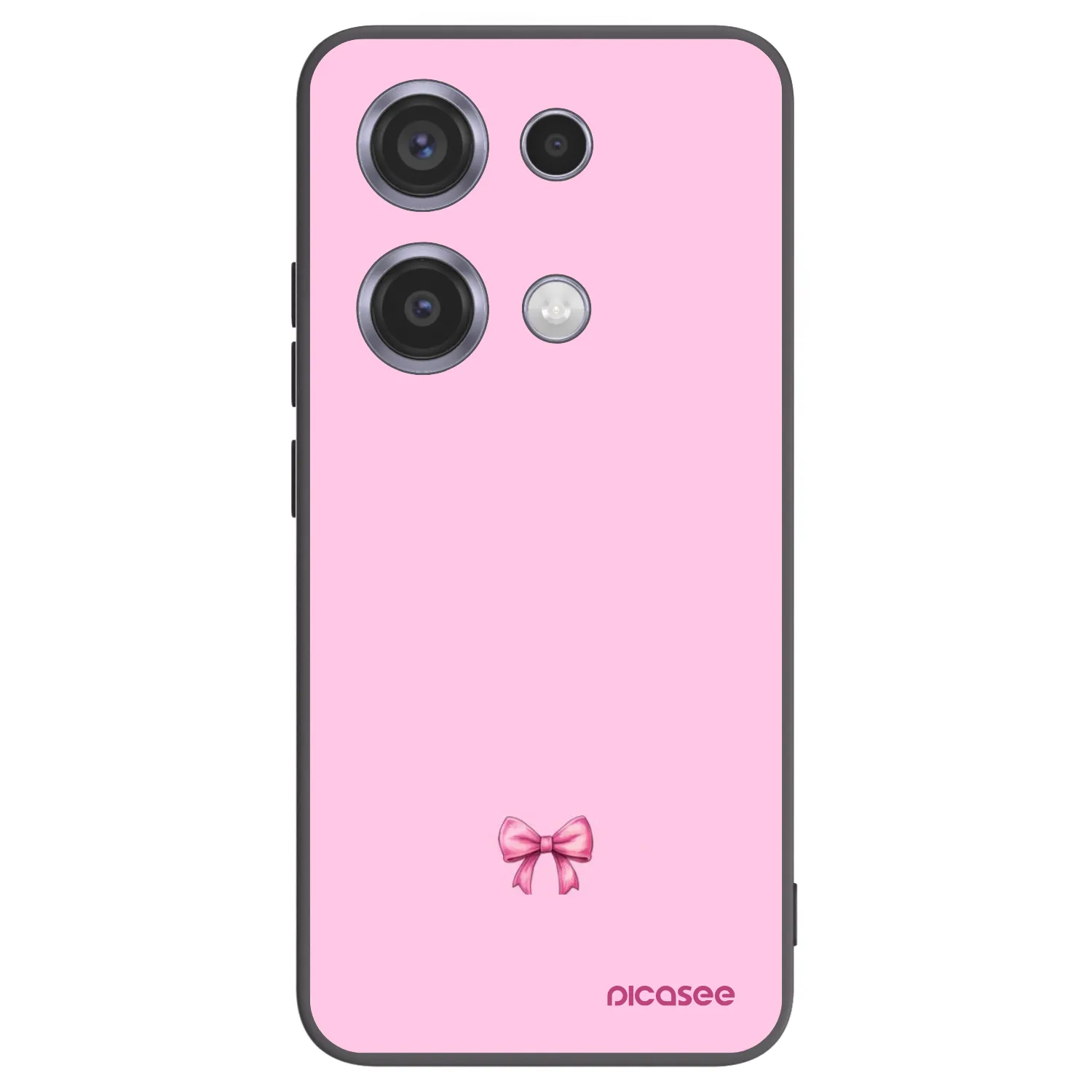 Picasee fekete szilikon tok az alábbi mobiltelefonokra Xiaomi Redmi Note 14S - Blush bow