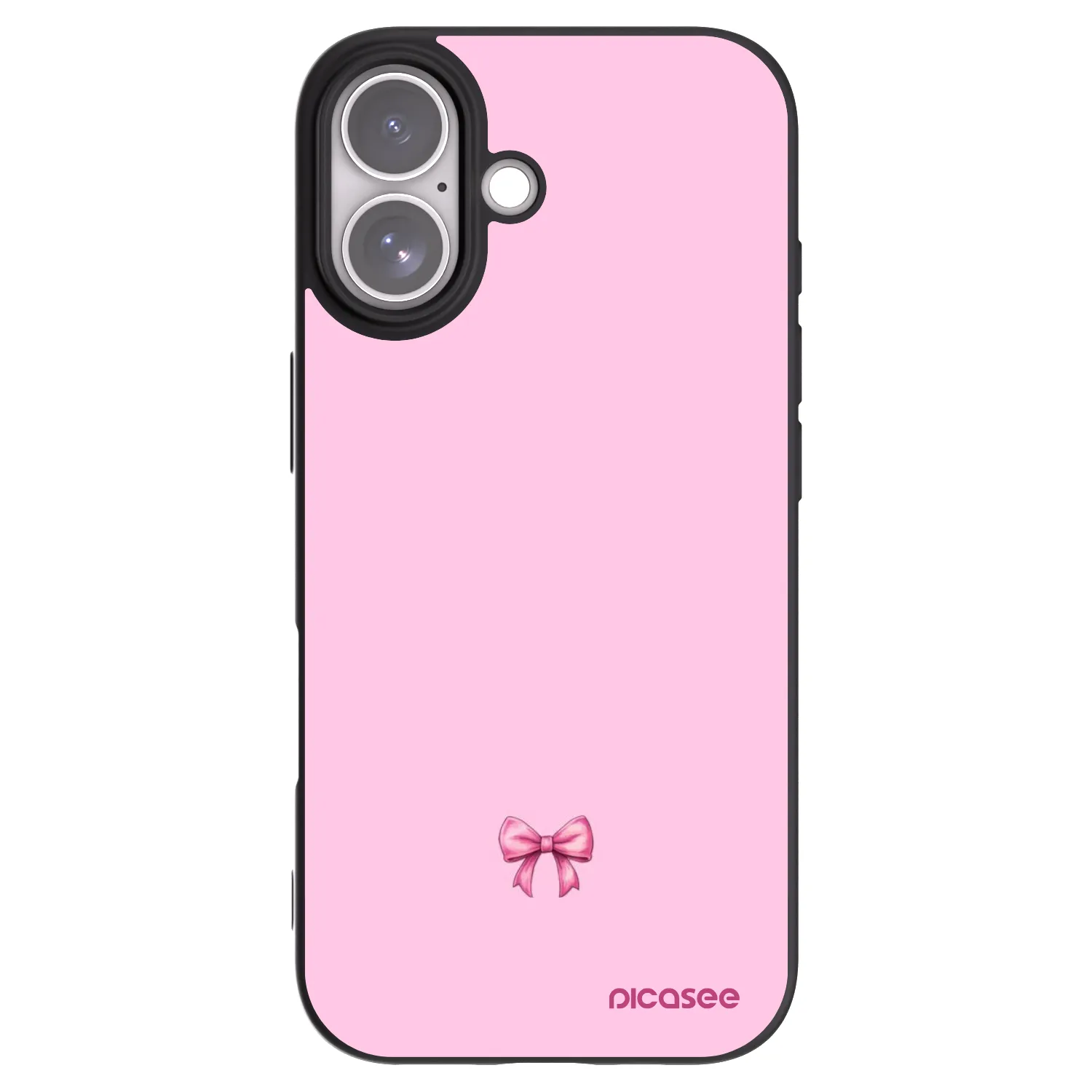 Picasee fekete szilikon tok az alábbi mobiltelefonokra Apple iPhone 17 - Blush bow