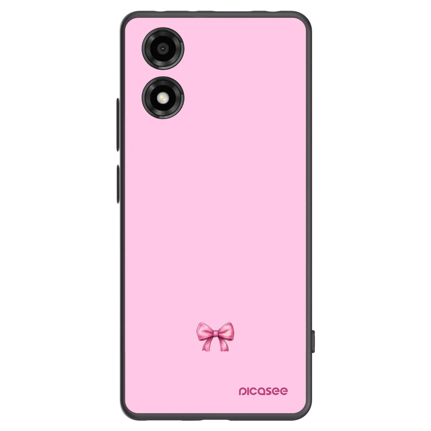 Picasee fekete szilikon tok az alábbi mobiltelefonokra Motorola Moto E14 - Blush bow