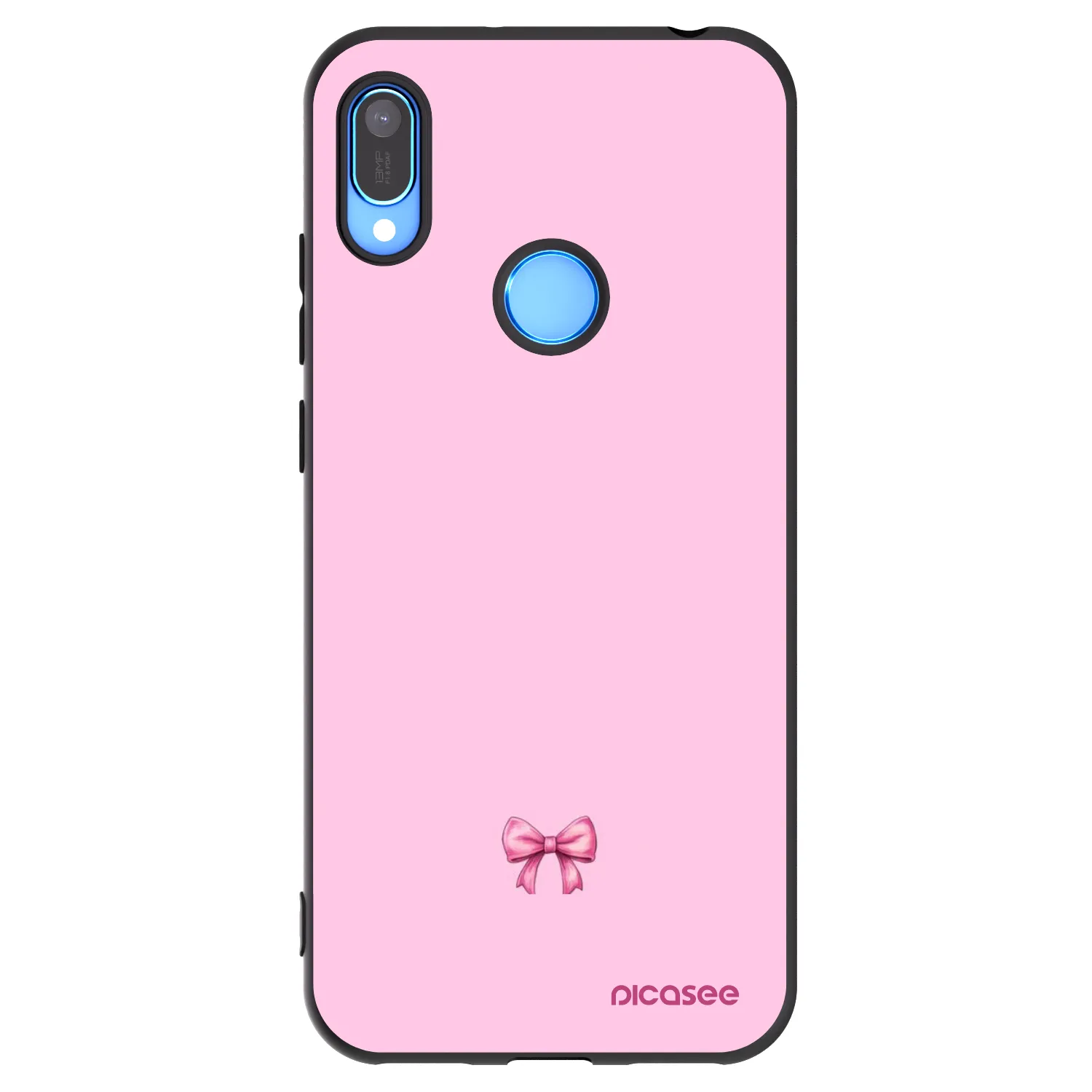 Picasee fekete szilikon tok az alábbi mobiltelefonokra Huawei Y6 2019 - Blush bow