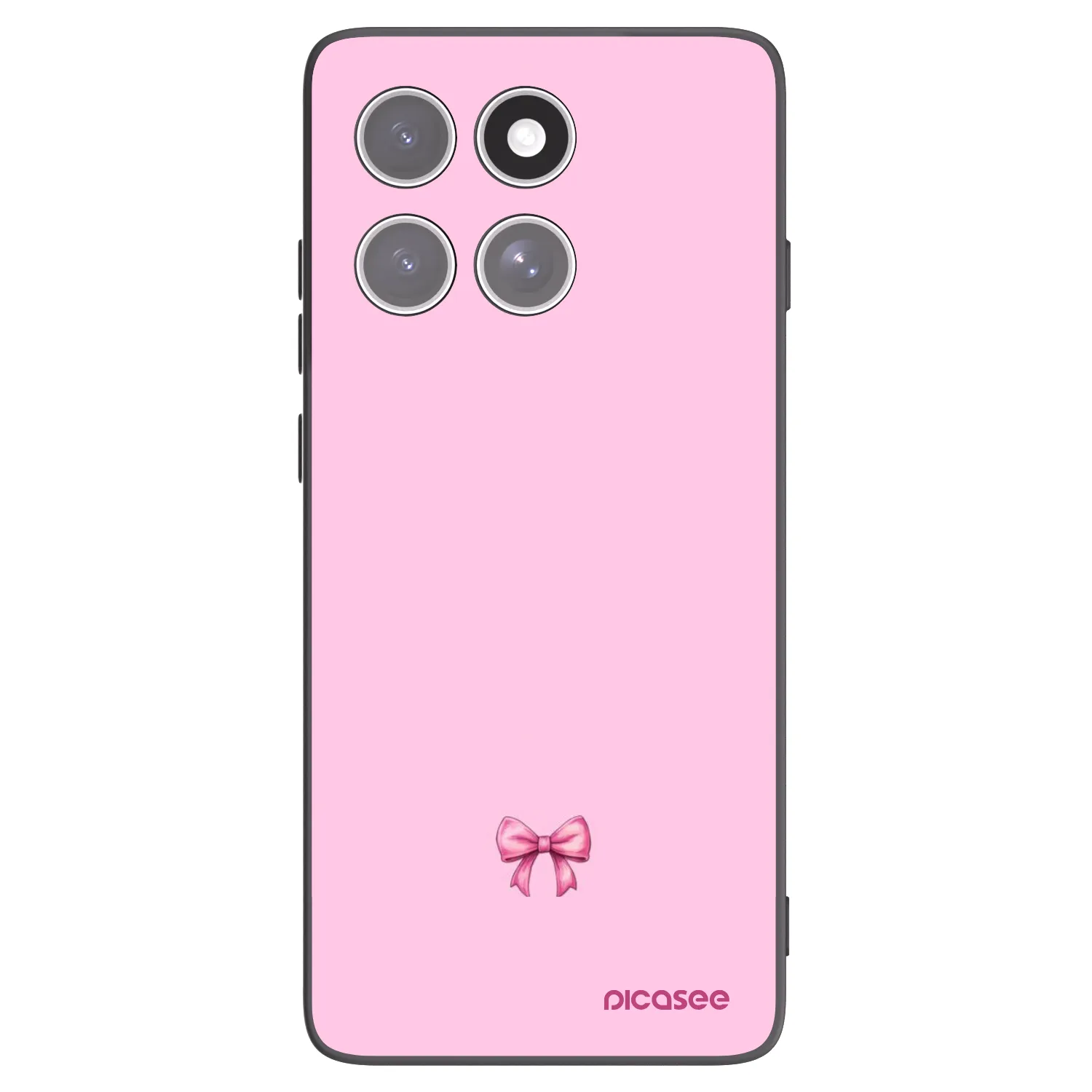Picasee fekete szilikon tok az alábbi mobiltelefonokra Motorola Edge 60 Pro - Blush bow