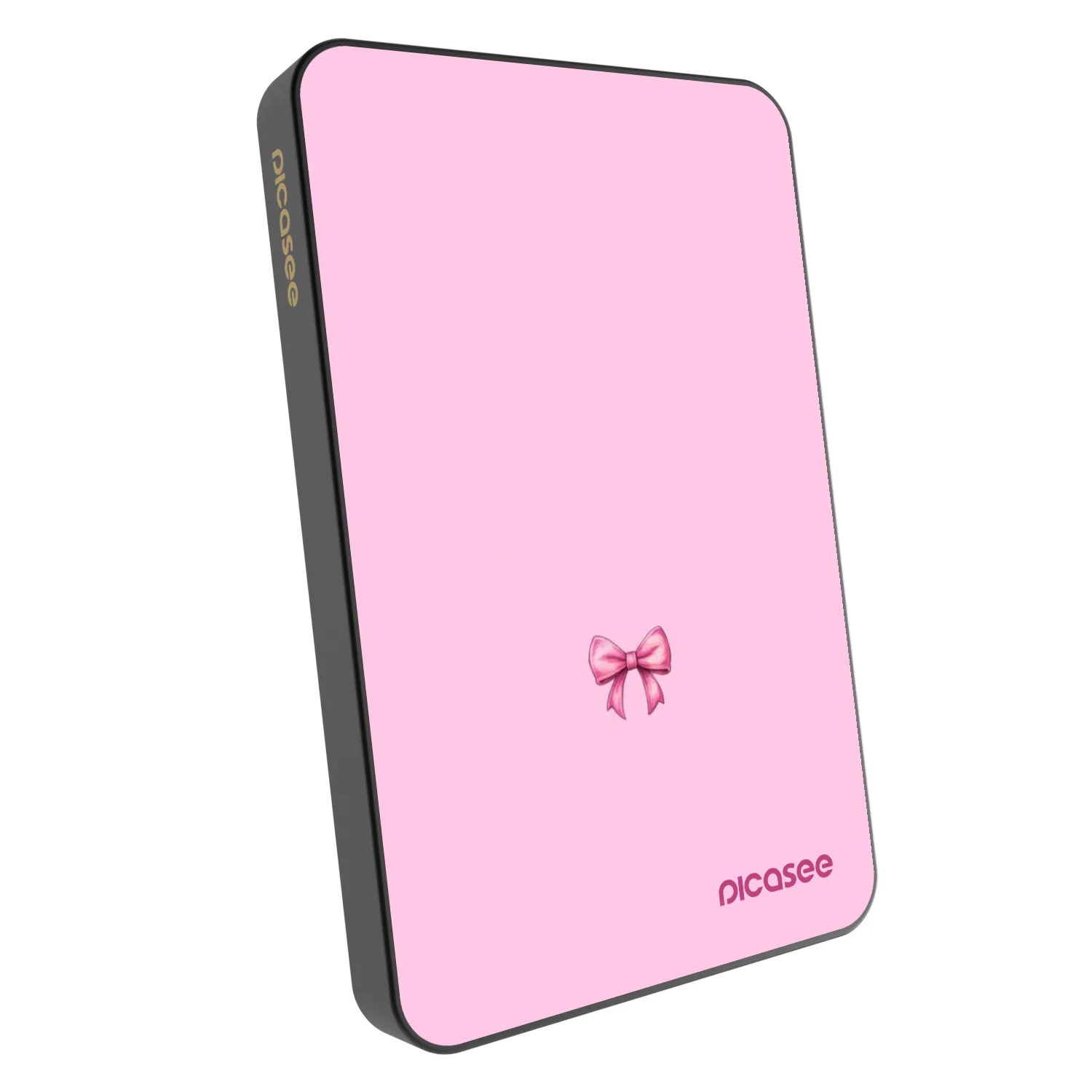 Picasee Powerbank MagSafe 5 000 mAh Szürke - Blush bow