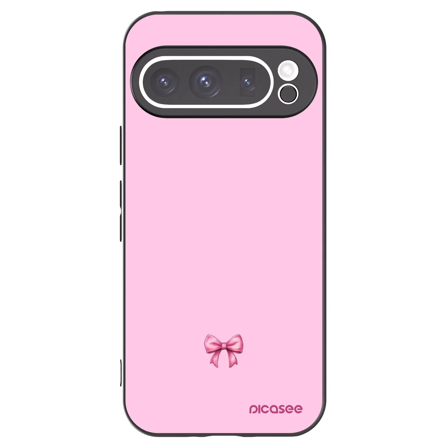 Picasee fekete szilikon tok az alábbi mobiltelefonokra Google Pixel 9 Pro XL - Blush bow
