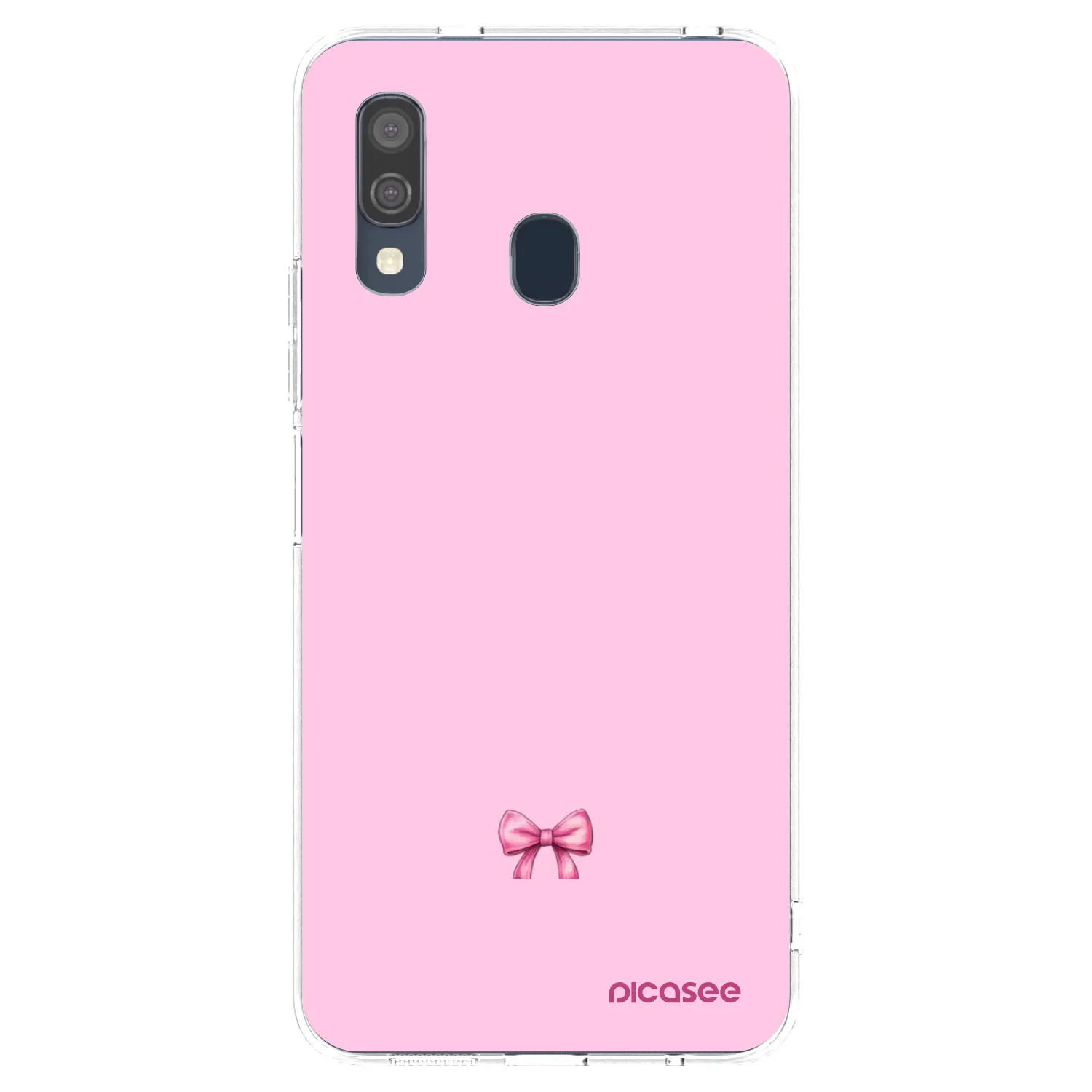 Picasee átlátszó szilikon tok az alábbi mobiltelefonokra Samsung Galaxy A40 A405F - Blush bow