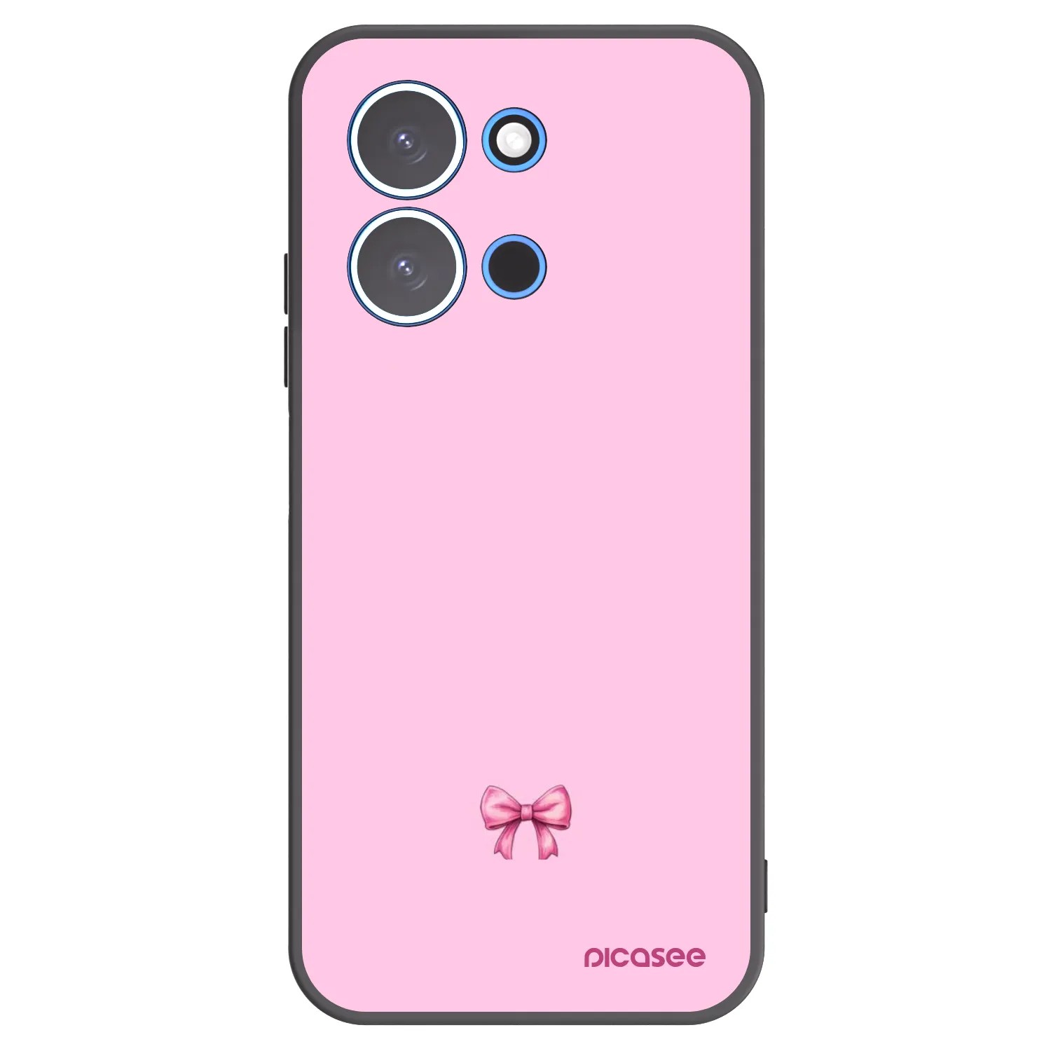 Picasee fekete szilikon tok az alábbi mobiltelefonokra Xiaomi Redmi 15C 4G - Blush bow