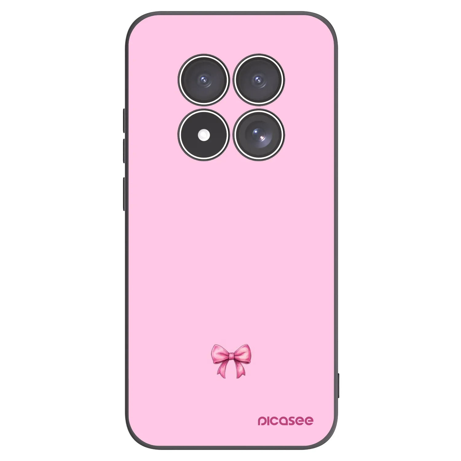 Picasee fekete szilikon tok az alábbi mobiltelefonokra Xiaomi Redmi Note 15 Pro 4G - Blush bow