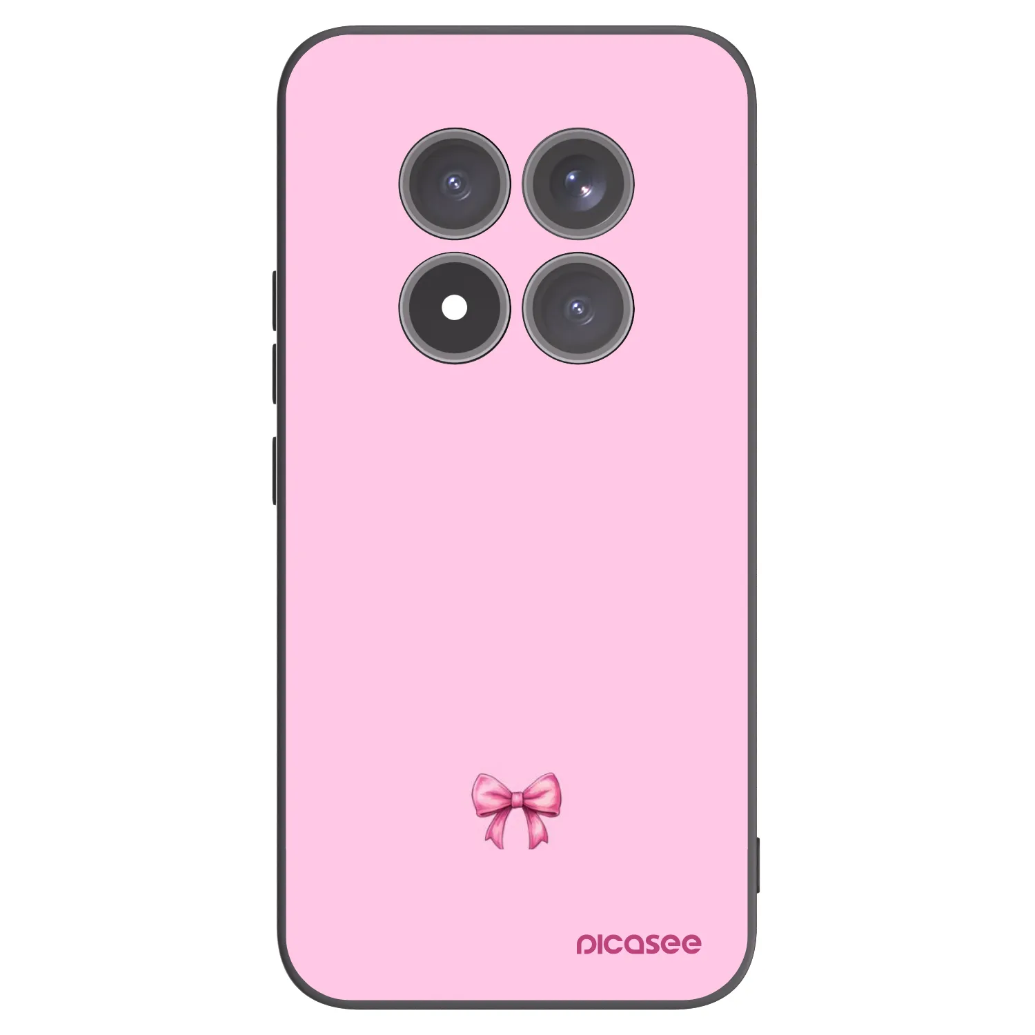 Picasee fekete szilikon tok az alábbi mobiltelefonokra Xiaomi Redmi Note 15 Pro+ - Blush bow