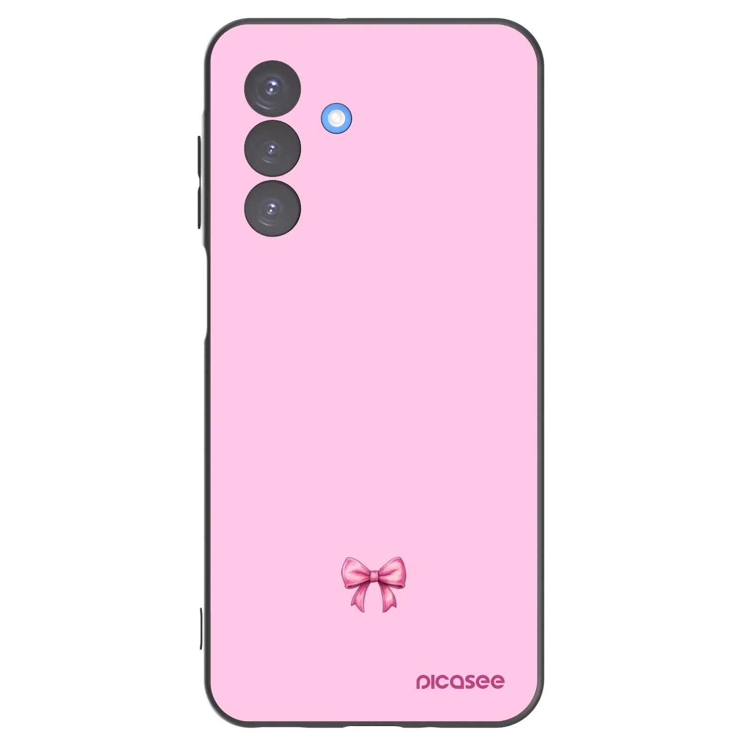 Picasee fekete szilikon tok az alábbi mobiltelefonokra Samsung Galaxy A17 5G - Blush bow