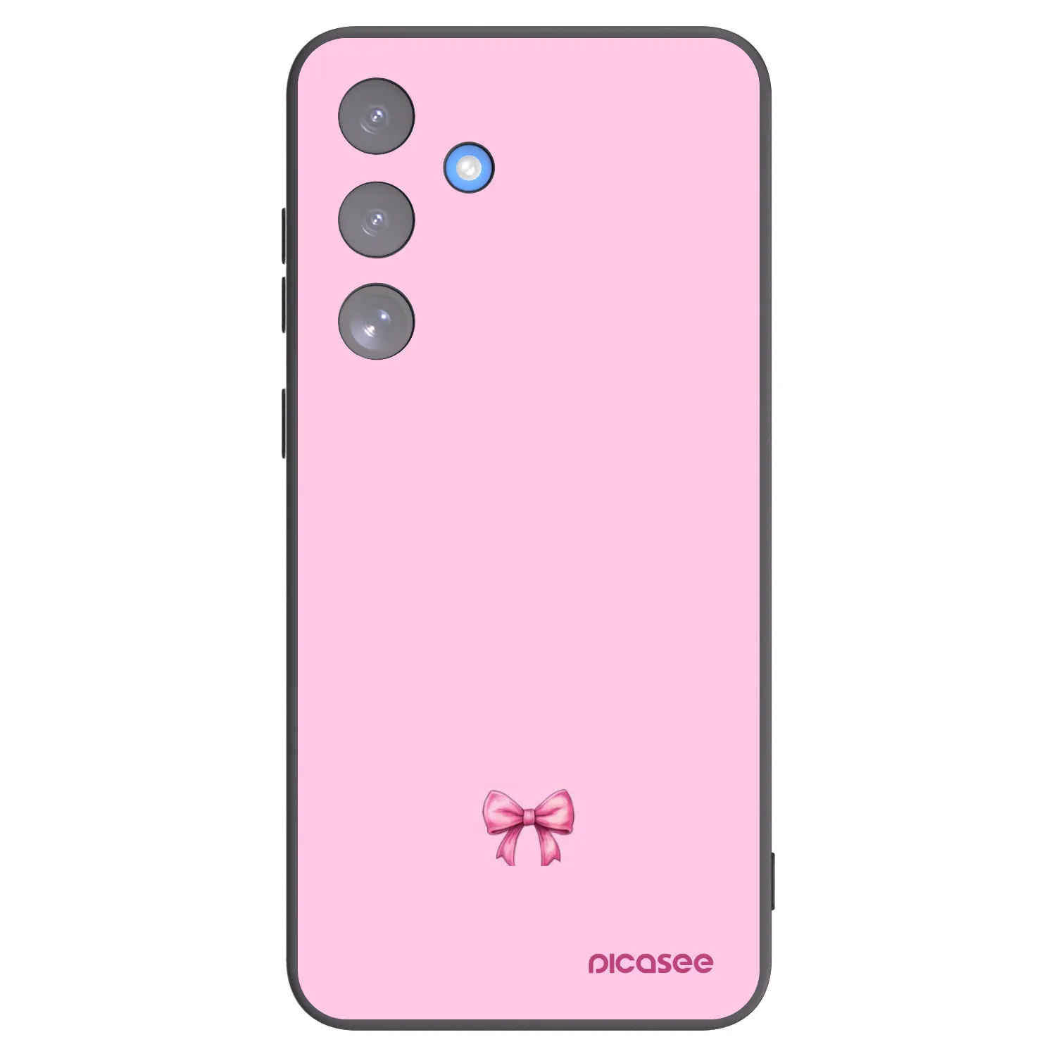 Picasee fekete szilikon tok az alábbi mobiltelefonokra Samsung Galaxy S25 FE 5G - Blush bow
