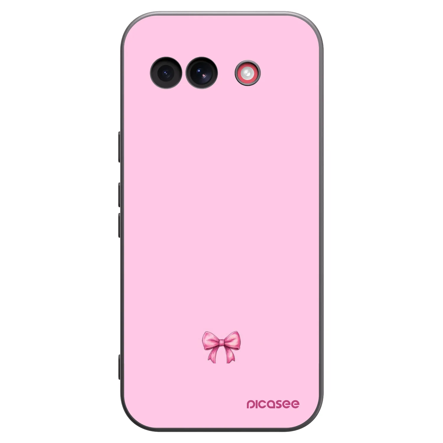 Picasee fekete szilikon tok az alábbi mobiltelefonokra Google Pixel 10a - Blush bow