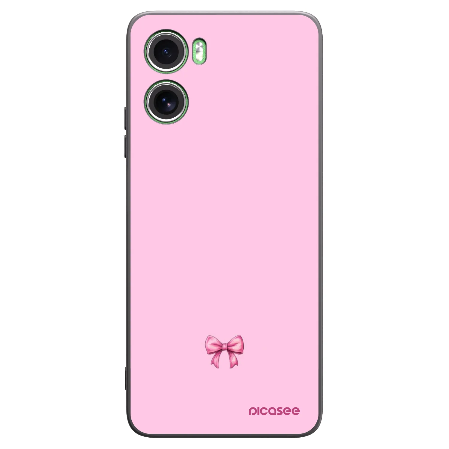 Picasee fekete szilikon tok az alábbi mobiltelefonokra Motorola Moto G06 - Blush bow
