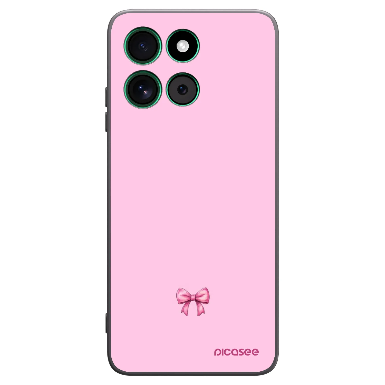 Picasee fekete szilikon tok az alábbi mobiltelefonokra Motorola Moto G57 Power - Blush bow