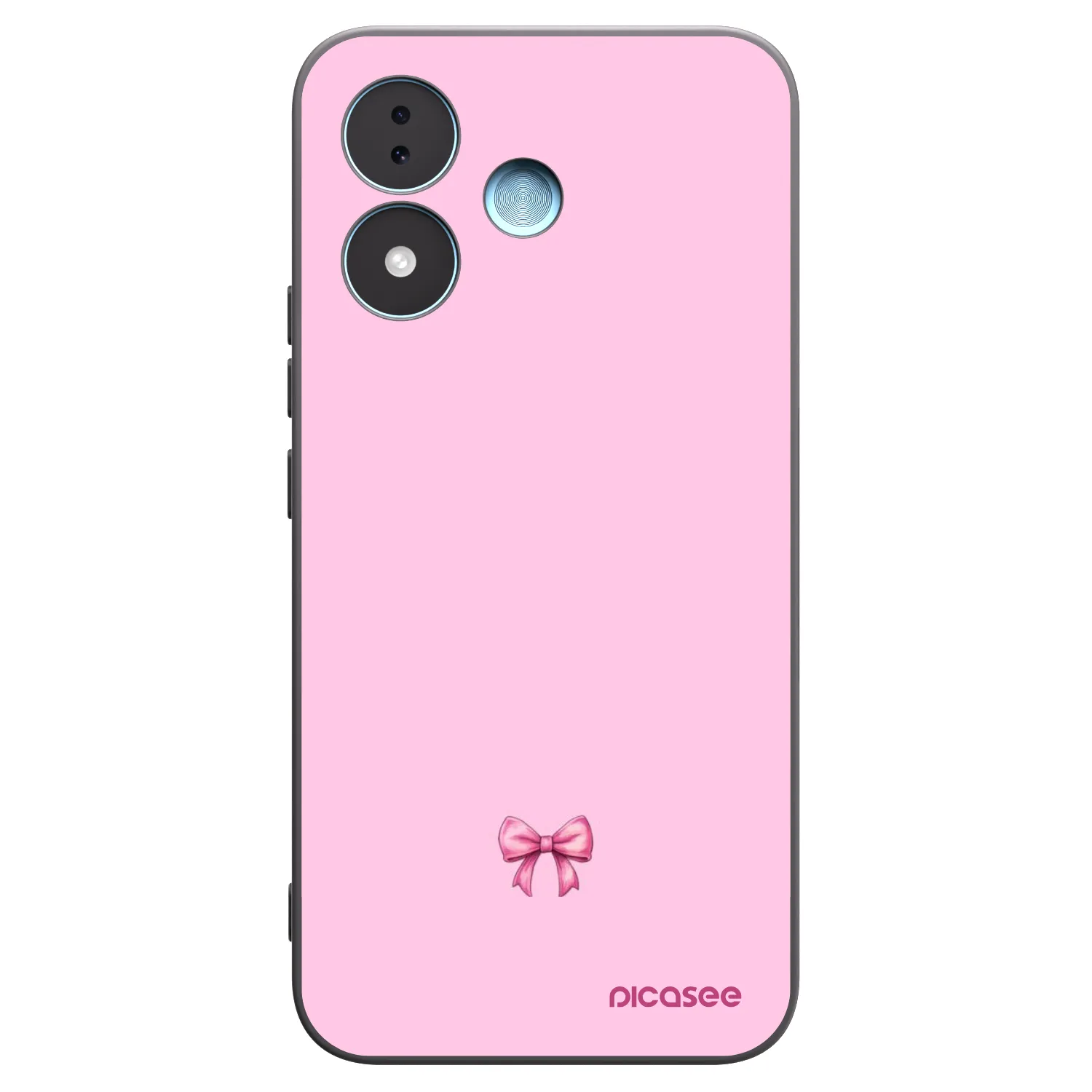 Picasee fekete szilikon tok az alábbi mobiltelefonokra Xiaomi Redmi Note 17 5G - Blush bow