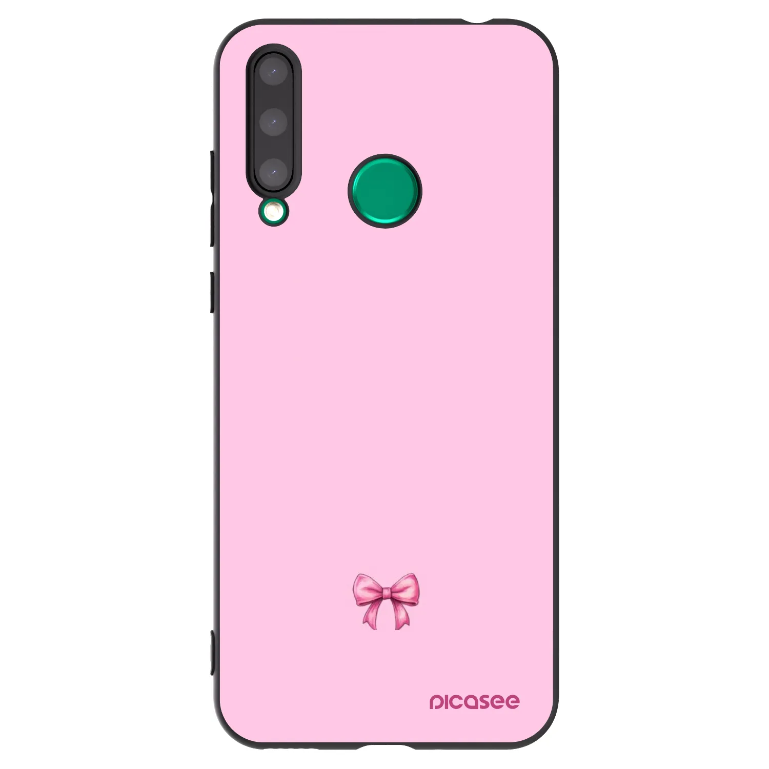 Picasee fekete szilikon tok az alábbi mobiltelefonokra Honor 20 Lite - Blush bow