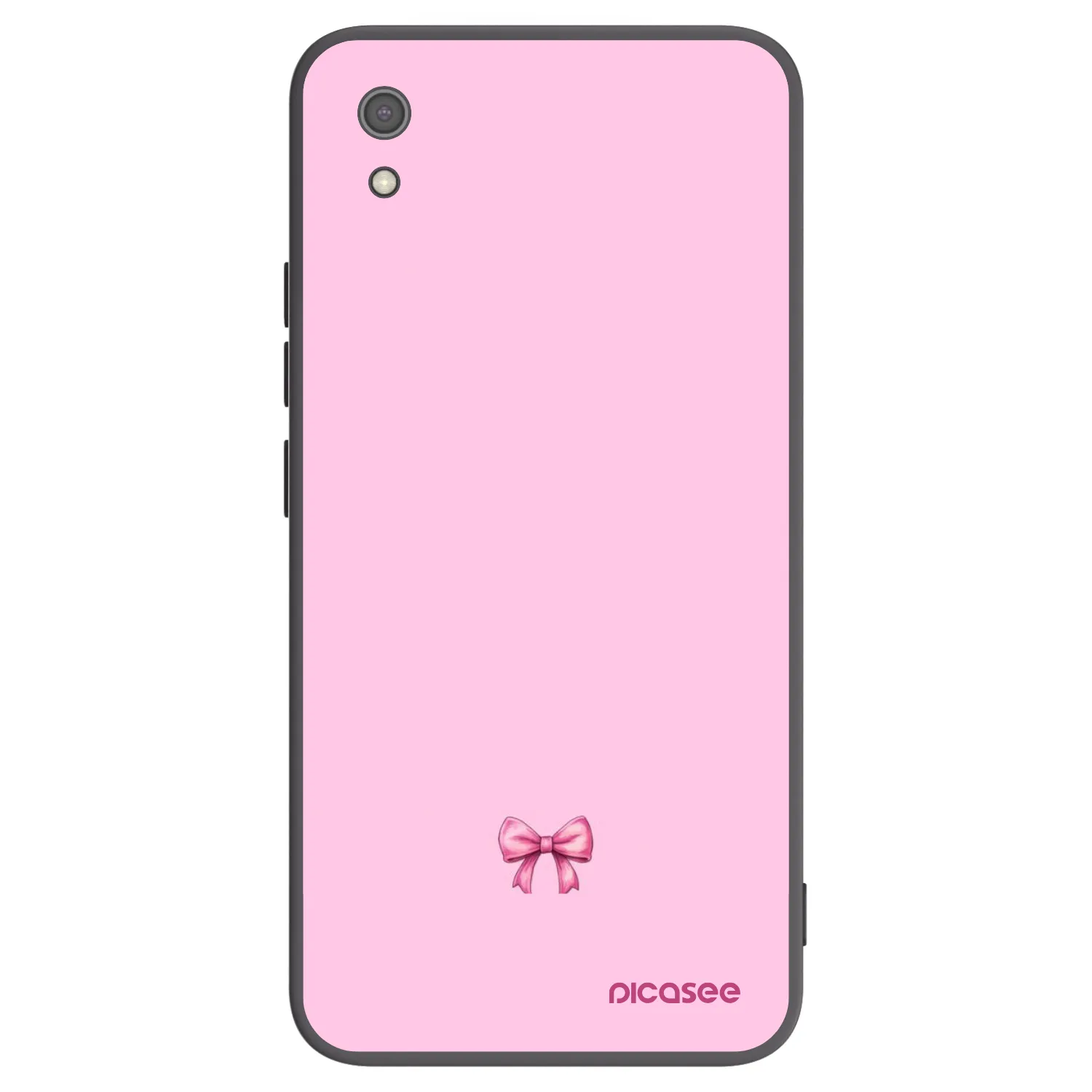 Picasee fekete szilikon tok az alábbi mobiltelefonokra Xiaomi Redmi 7A - Blush bow