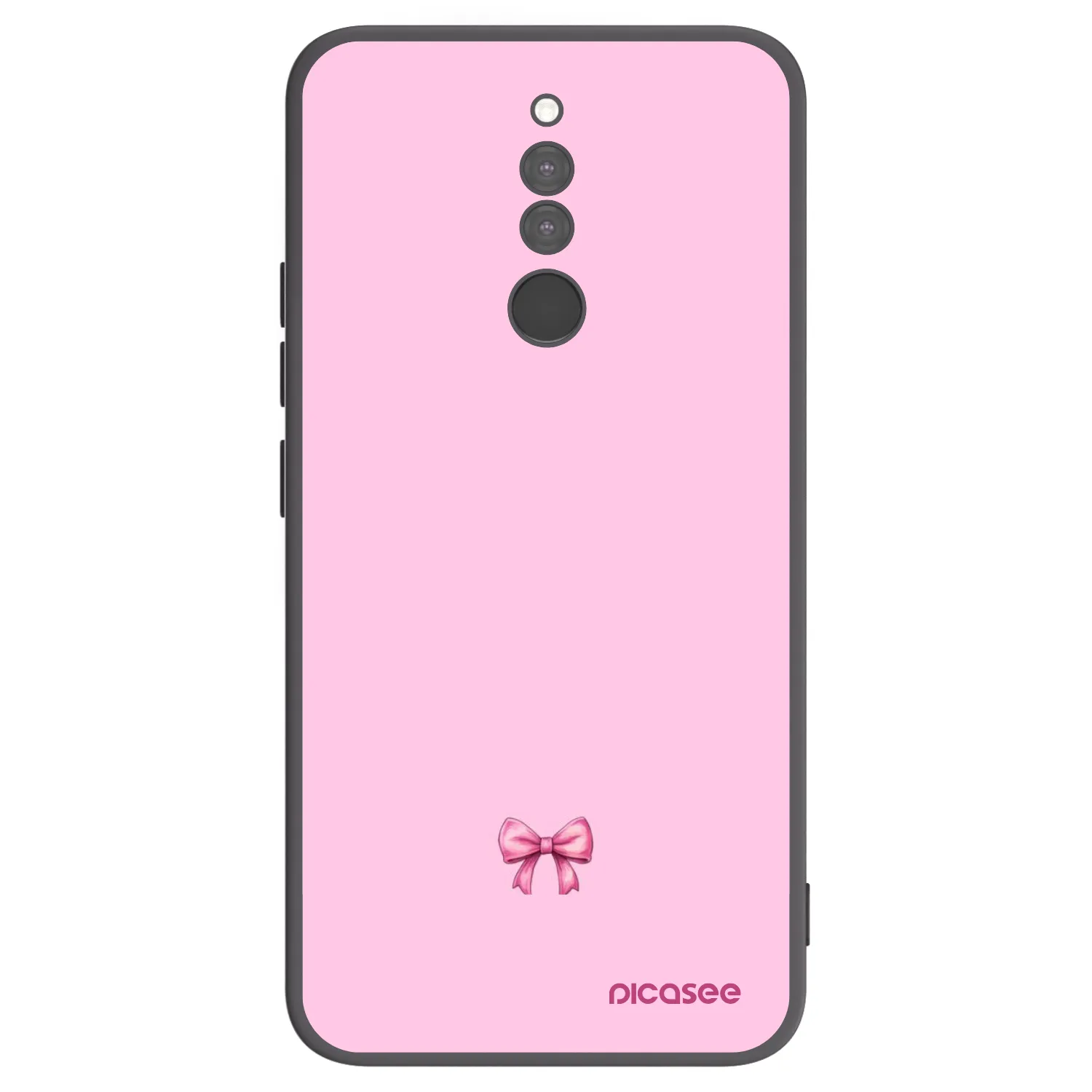 Picasee fekete szilikon tok az alábbi mobiltelefonokra Xiaomi Redmi 8 - Blush bow