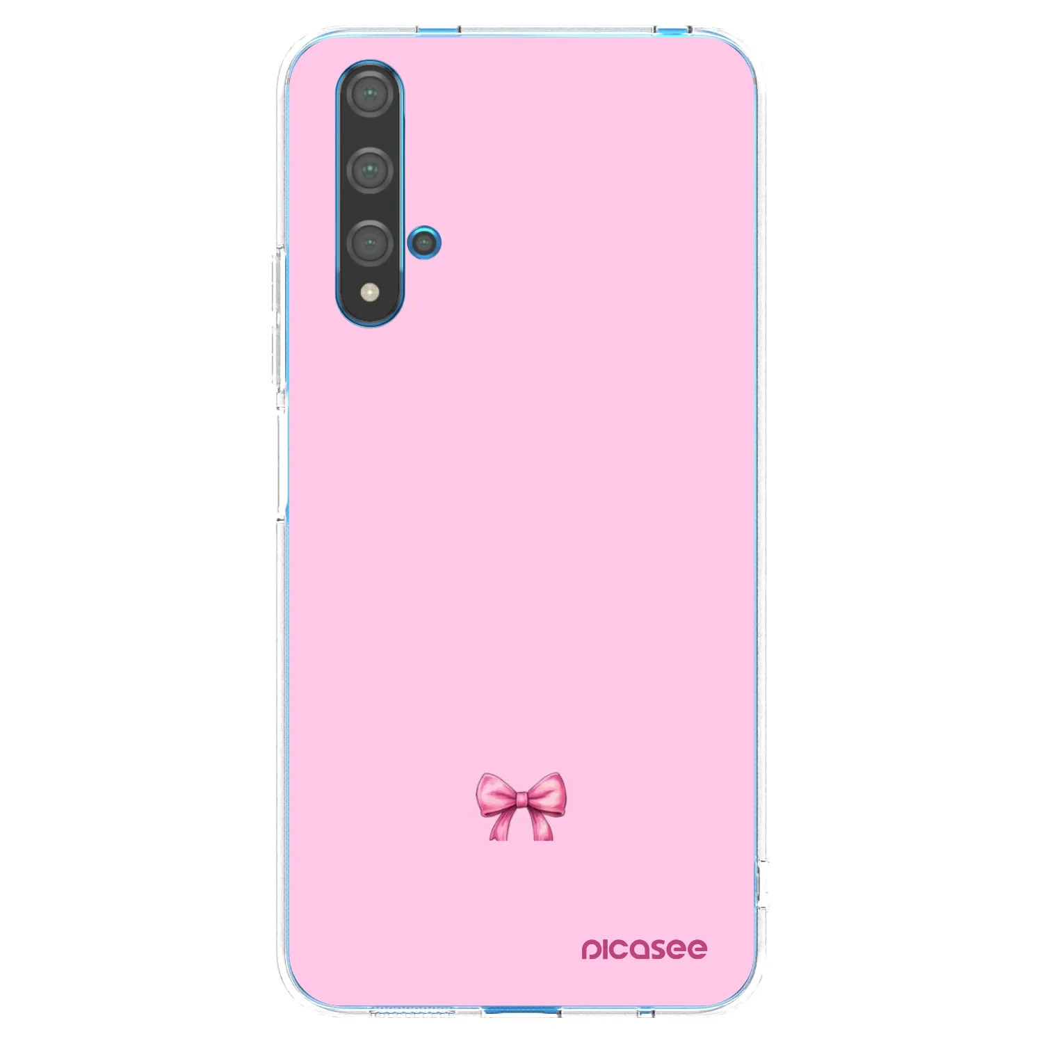 Picasee átlátszó szilikon tok az alábbi mobiltelefonokra Huawei Nova 5T - Blush bow