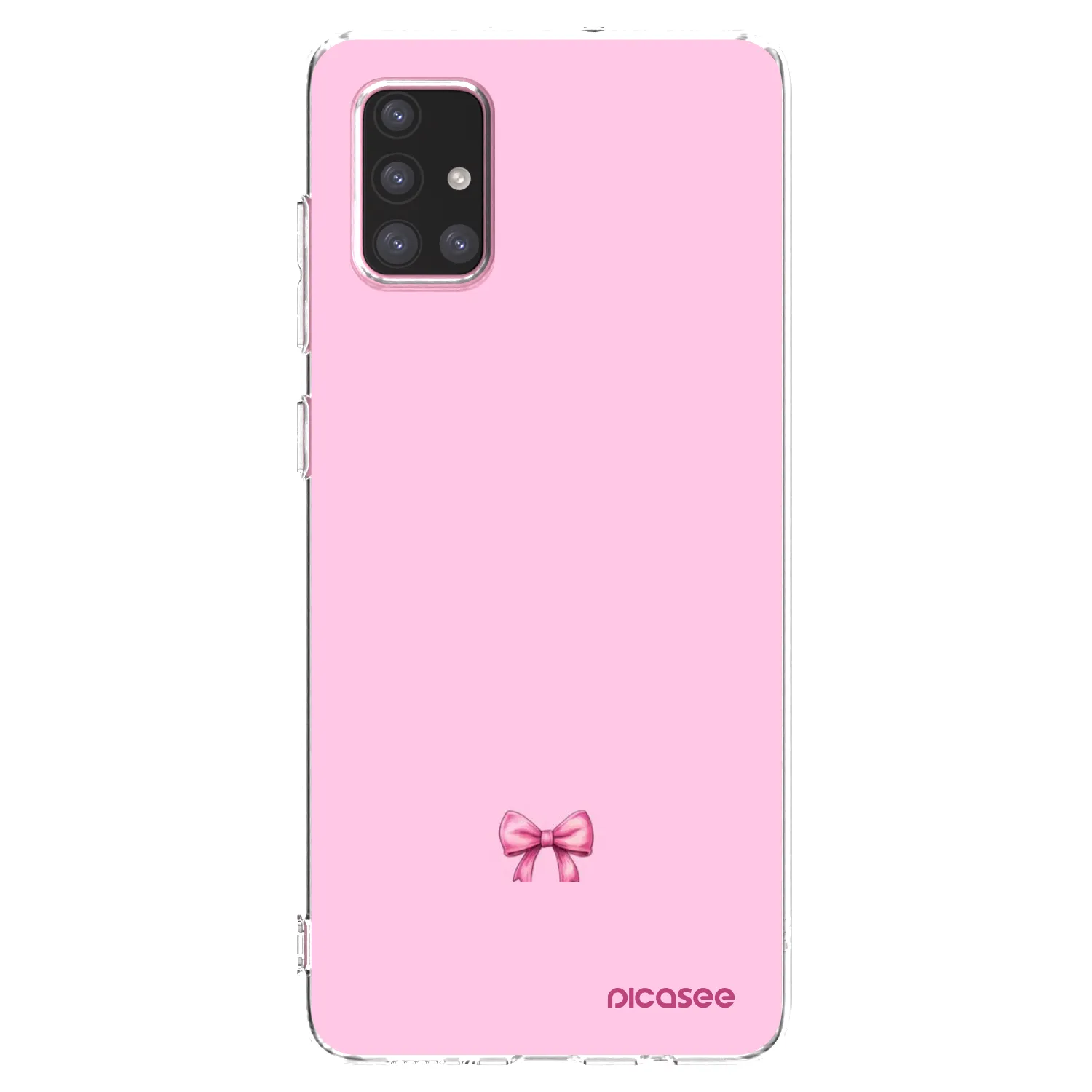 Picasee átlátszó szilikon tok az alábbi mobiltelefonokra Samsung Galaxy A71 A715F - Blush bow