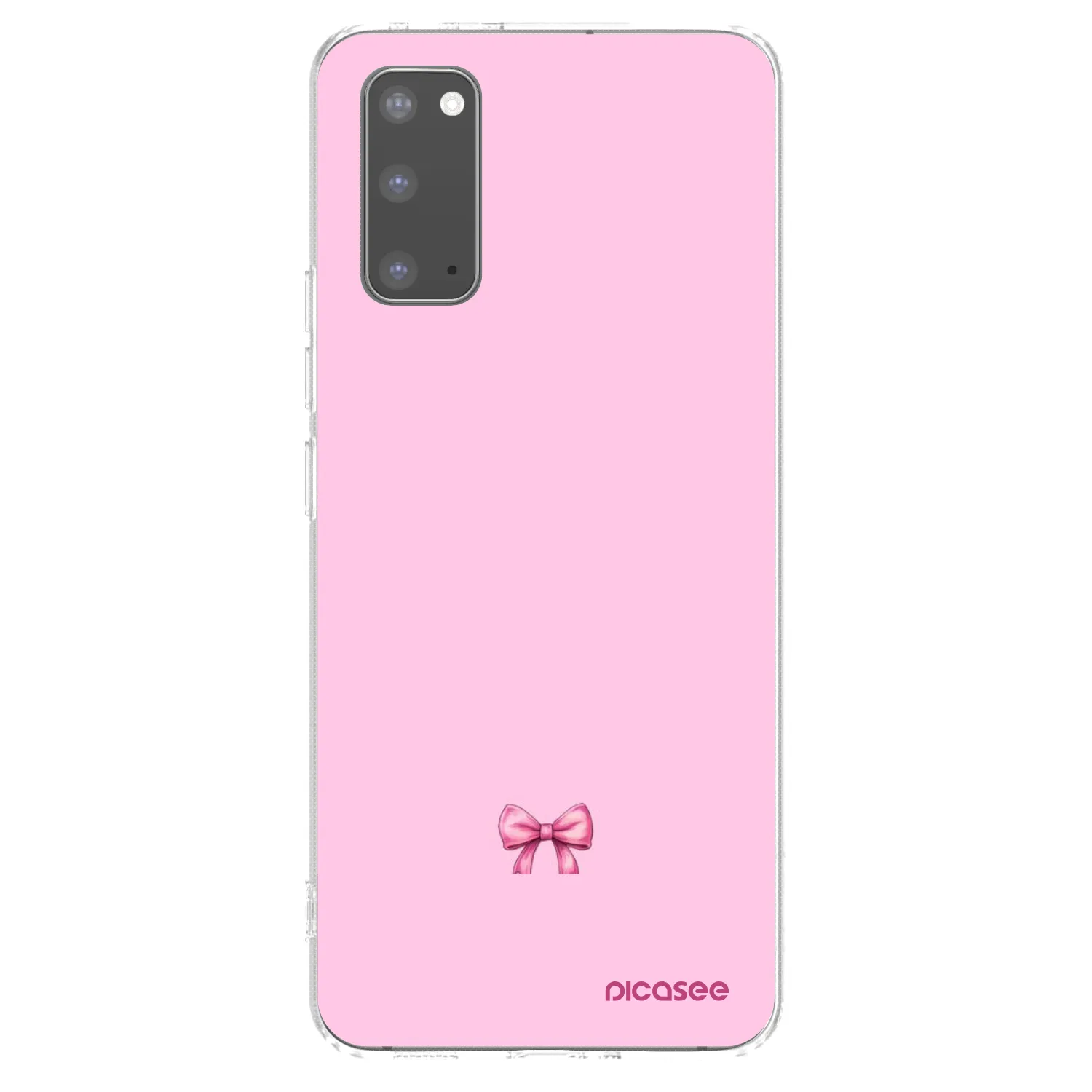 Picasee átlátszó szilikon tok az alábbi mobiltelefonokra Samsung Galaxy S20 G980F - Blush bow