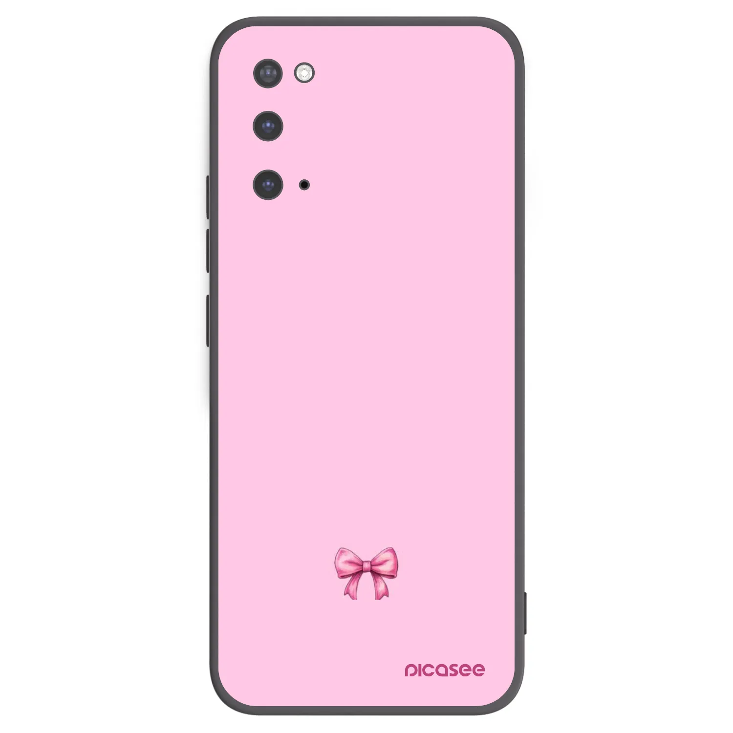 Picasee fekete szilikon tok az alábbi mobiltelefonokra Samsung Galaxy S20 G980F - Blush bow