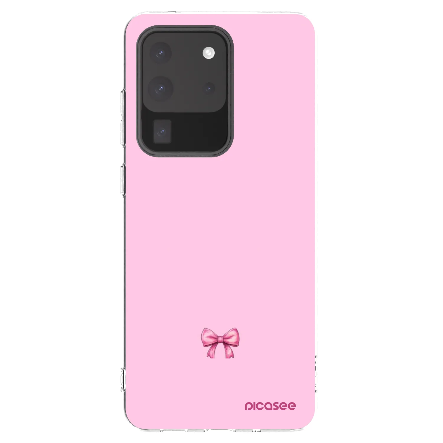 Picasee átlátszó szilikon tok az alábbi mobiltelefonokra Samsung Galaxy S20 Ultra 5G G988F - Blush bow