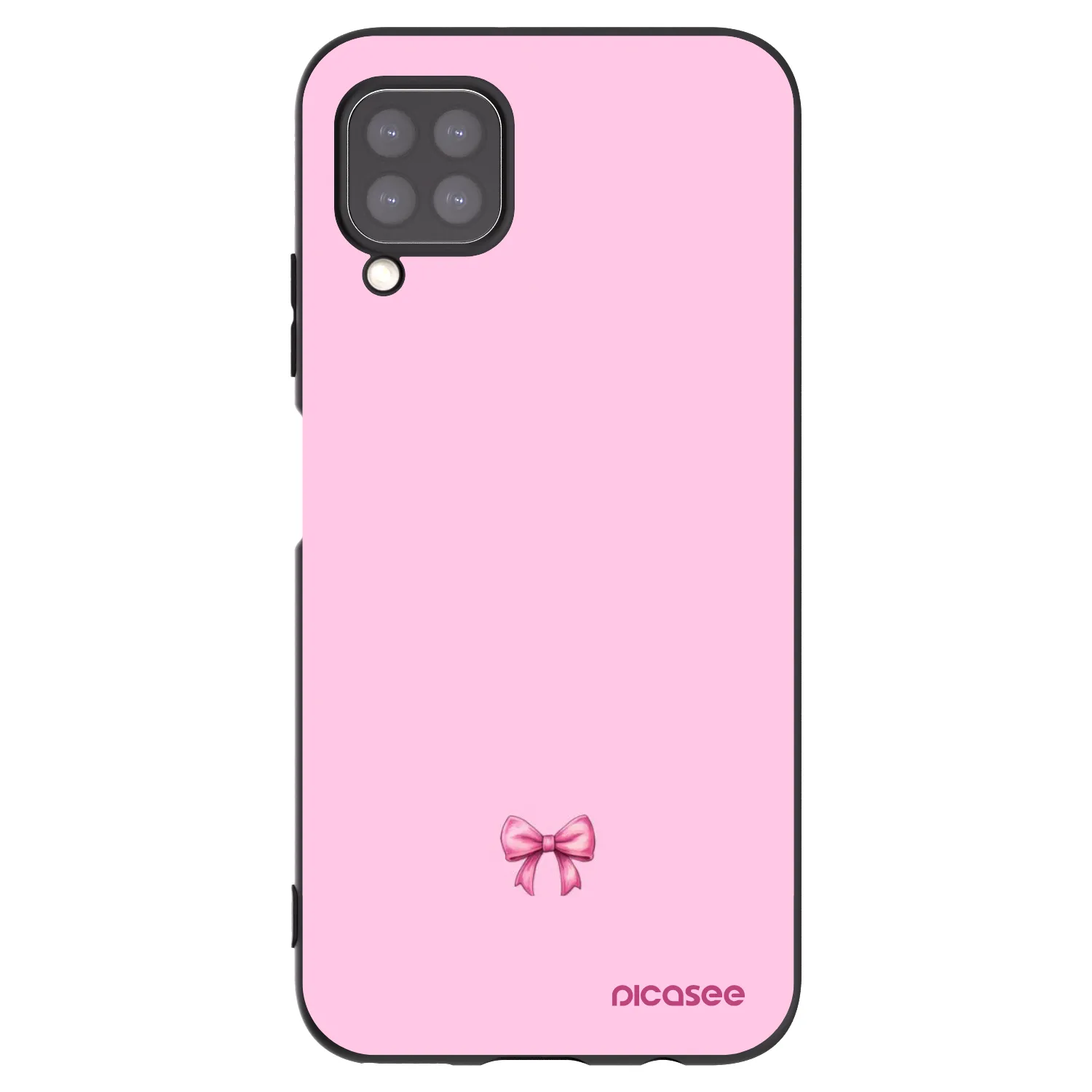 Picasee fekete szilikon tok az alábbi mobiltelefonokra Huawei P40 Lite - Blush bow