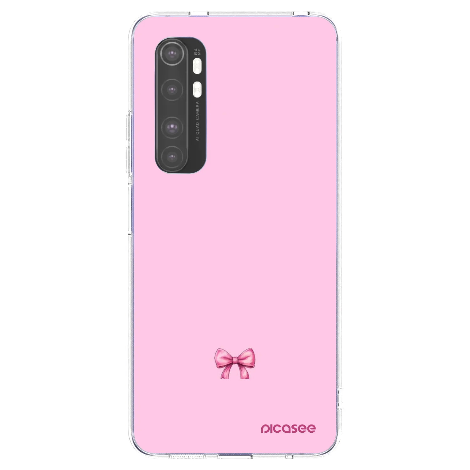 Picasee átlátszó szilikon tok az alábbi mobiltelefonokra Xiaomi Mi Note 10 Lite - Blush bow