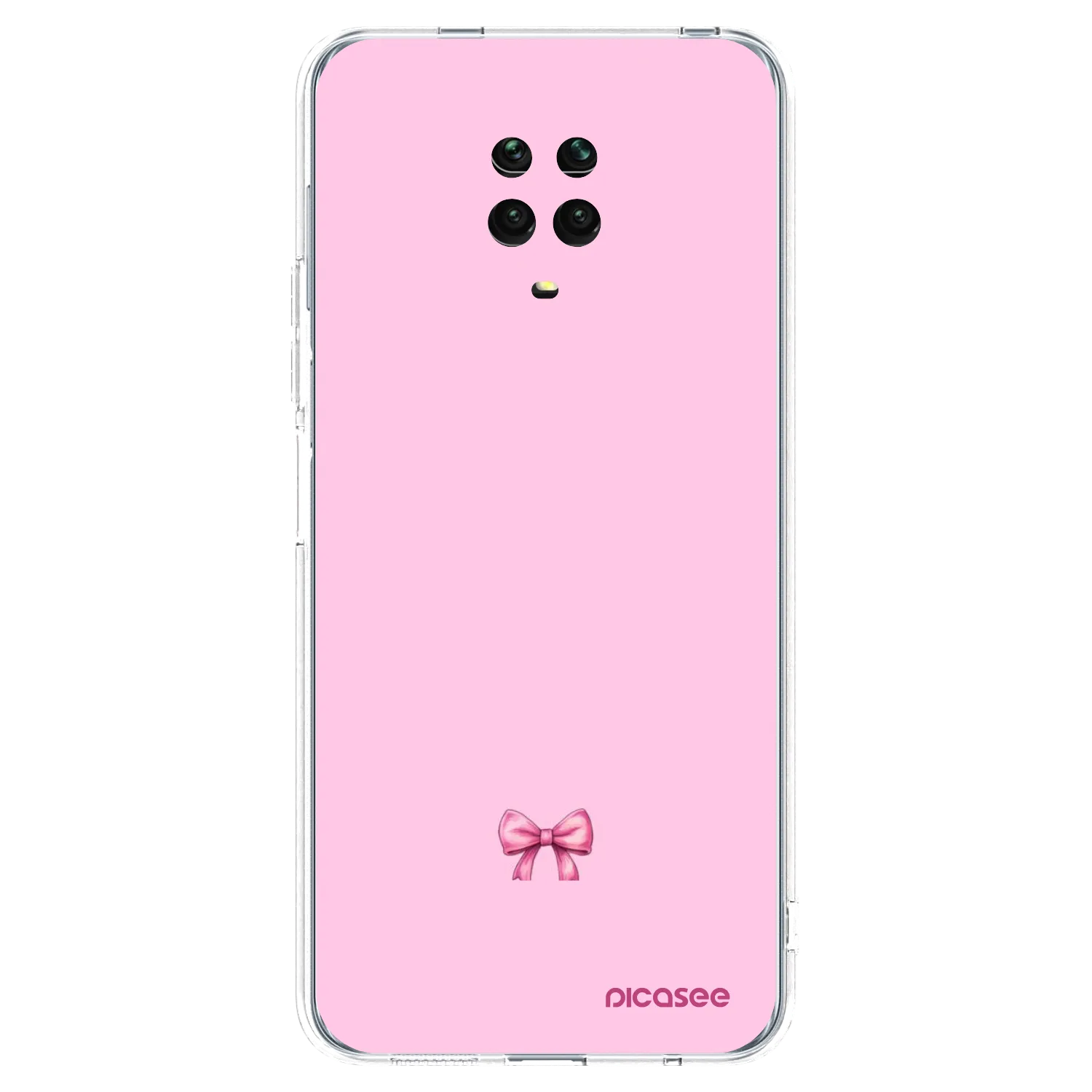 Picasee átlátszó szilikon tok az alábbi mobiltelefonokra Xiaomi Redmi Note 9S - Blush bow