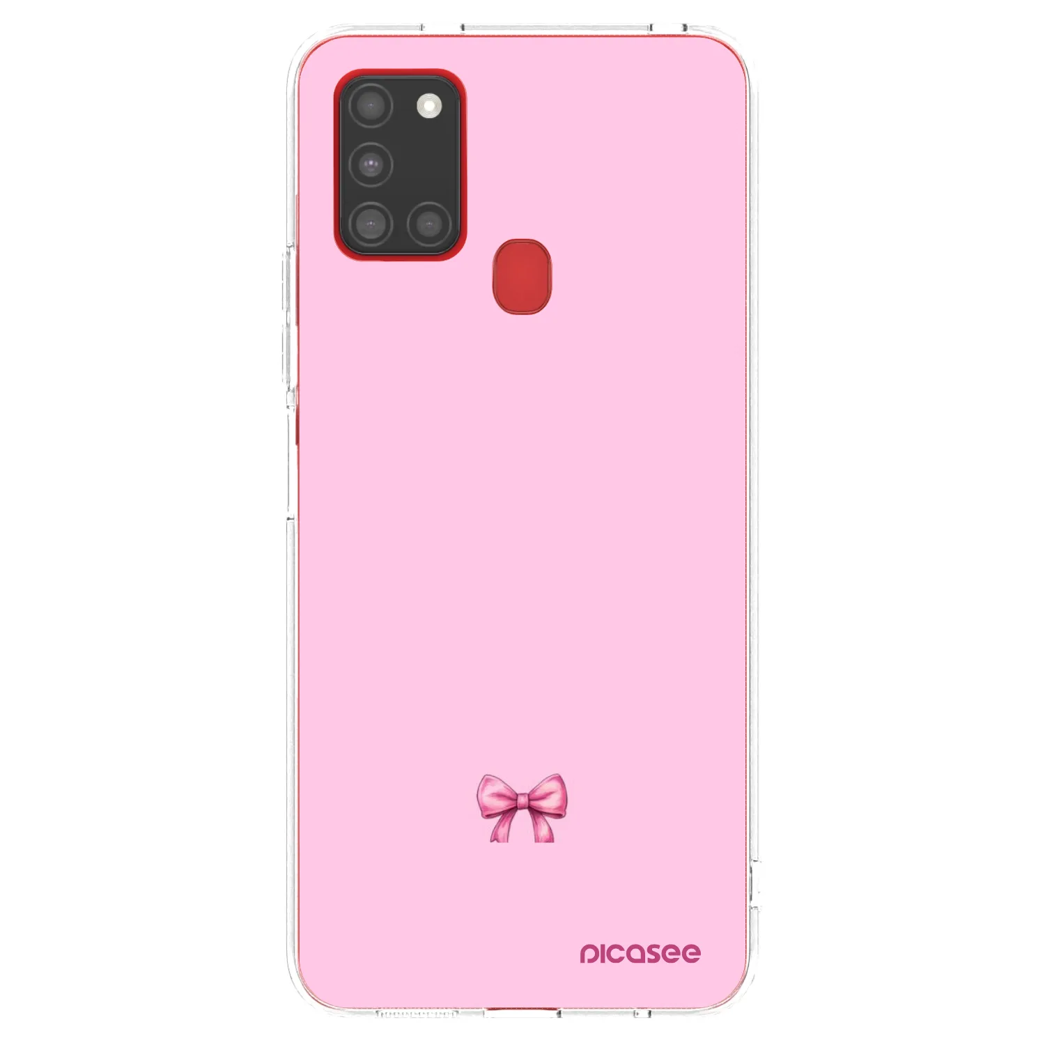 Picasee átlátszó szilikon tok az alábbi mobiltelefonokra Samsung Galaxy A21s - Blush bow