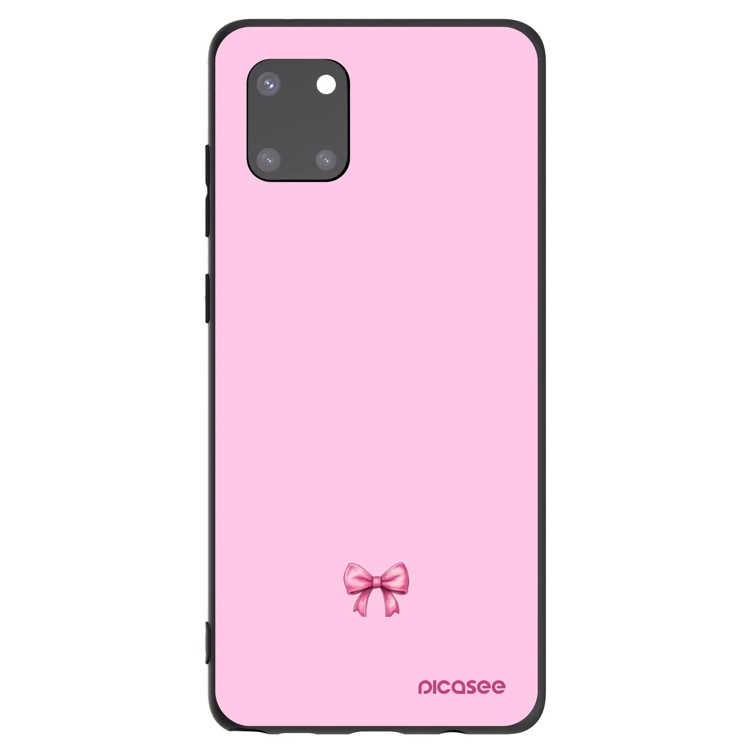 Picasee fekete szilikon tok az alábbi mobiltelefonokra Samsung Galaxy Note 10 Lite N770F - Blush bow
