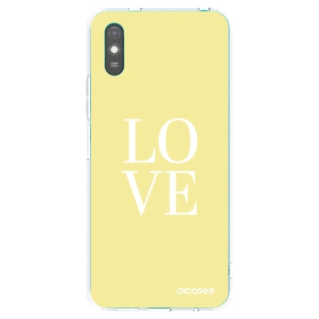 Picasee átlátszó szilikon tok az alábbi mobiltelefonokra Xiaomi Redmi 9AT - Love