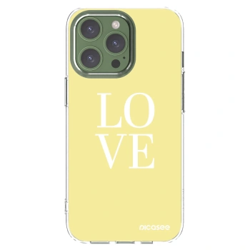 Picasee átlátszó szilikon tok az alábbi mobiltelefonokra Apple iPhone 13 Pro - Love