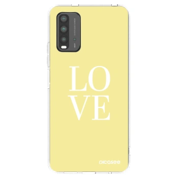 Picasee fekete szilikon tok az alábbi mobiltelefonokra Xiaomi Redmi 9T - Love