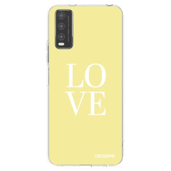 Picasee átlátszó szilikon tok az alábbi mobiltelefonokra Vivo Y20s - Love